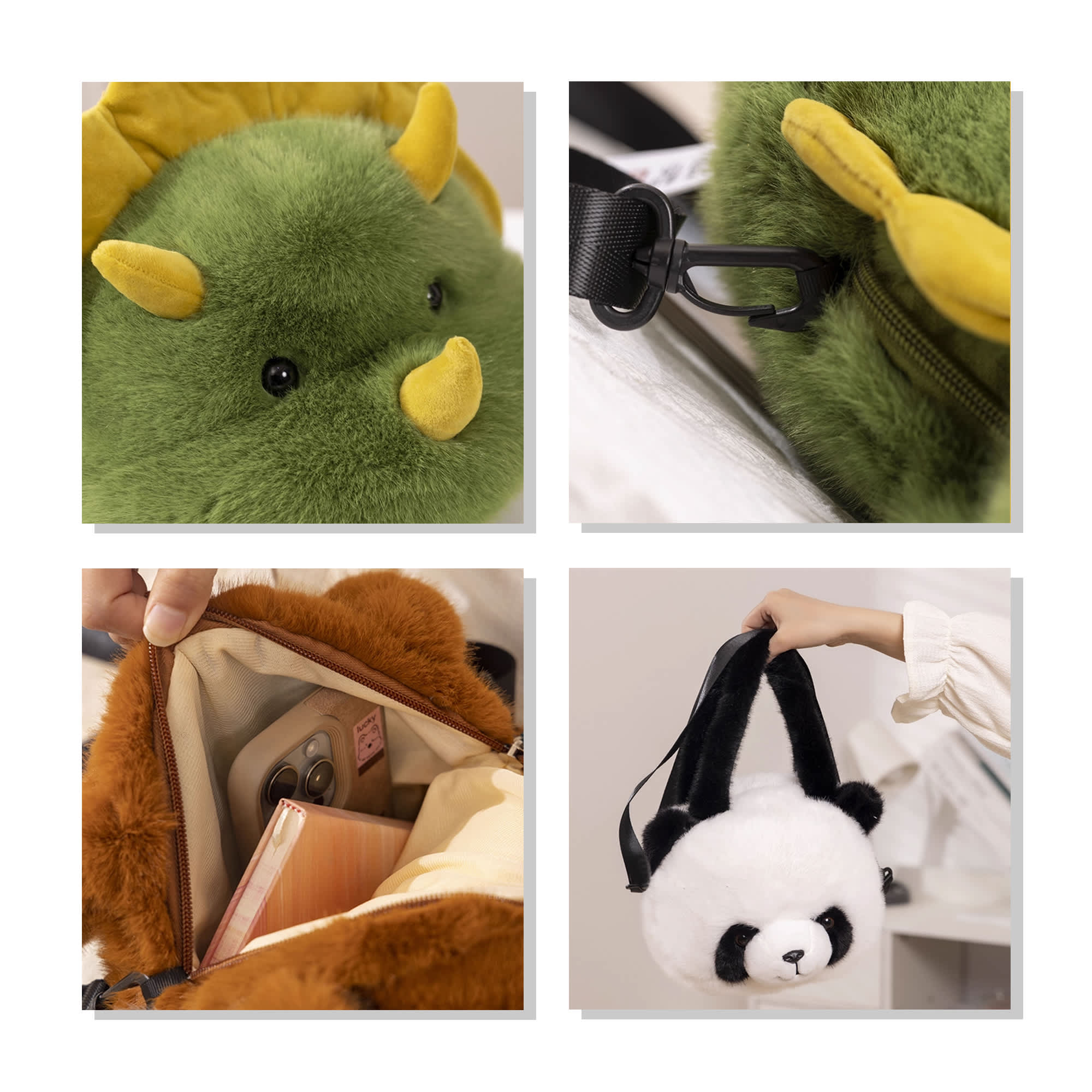Custom Animal Plush Handbag