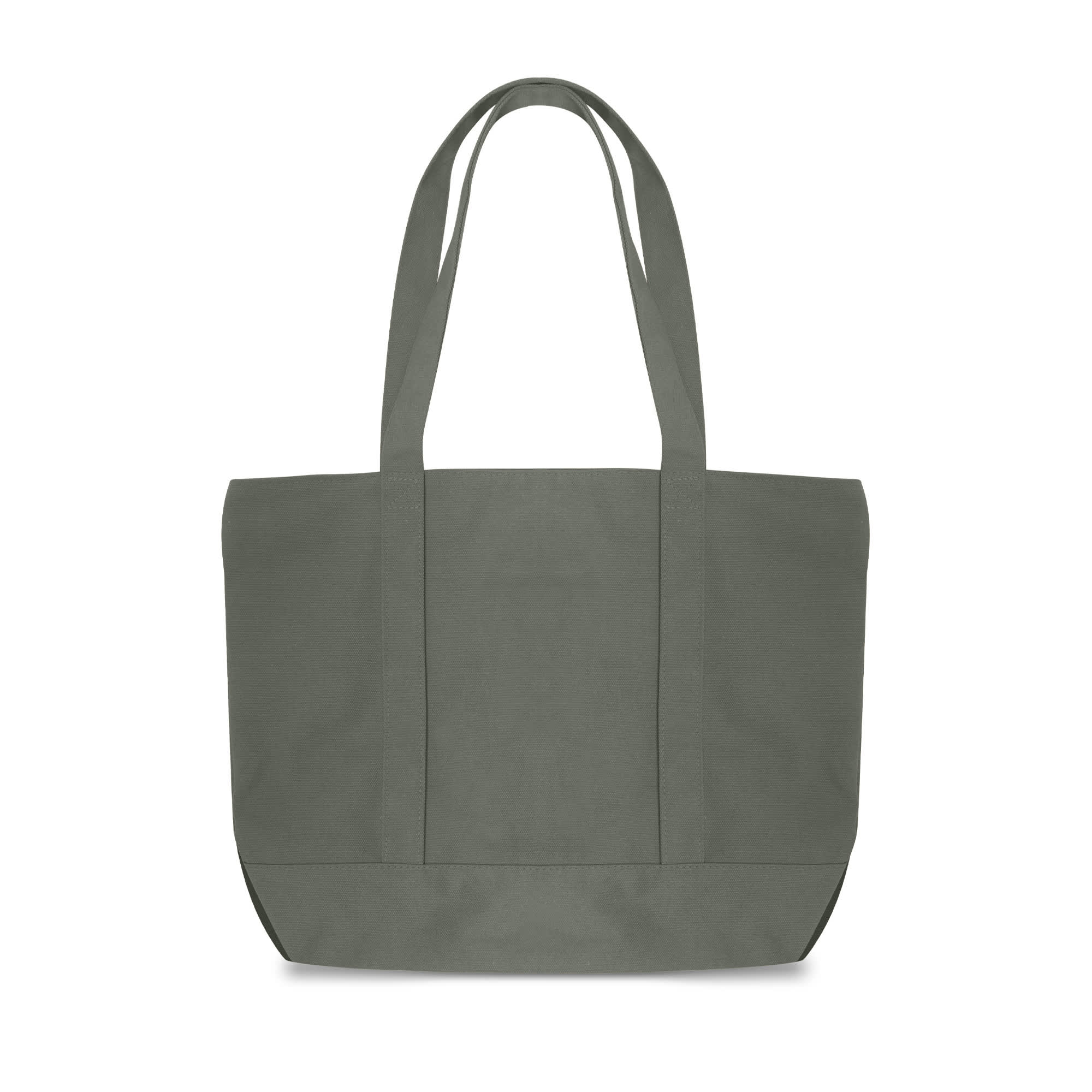 Canvas Zippered Tote Shoulder Bag