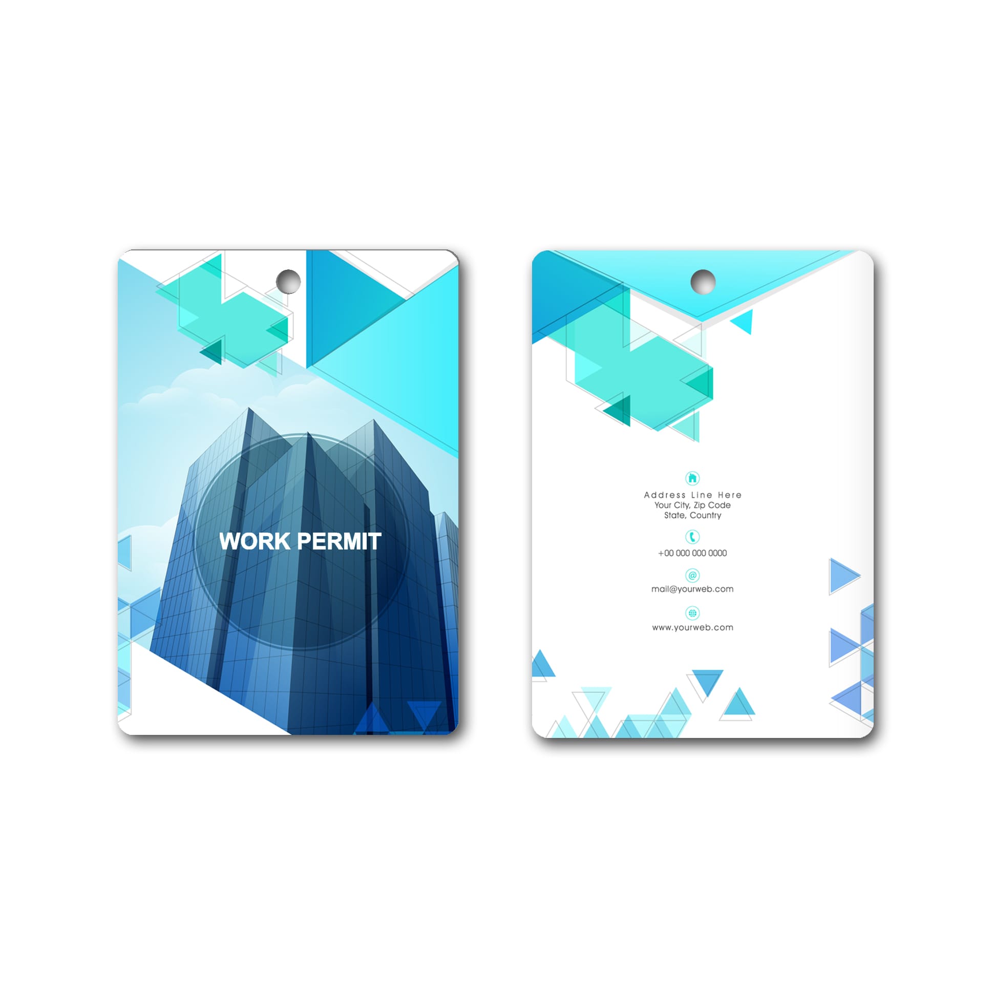 Small Unique Printed Name Tag (70 x 100 mm)