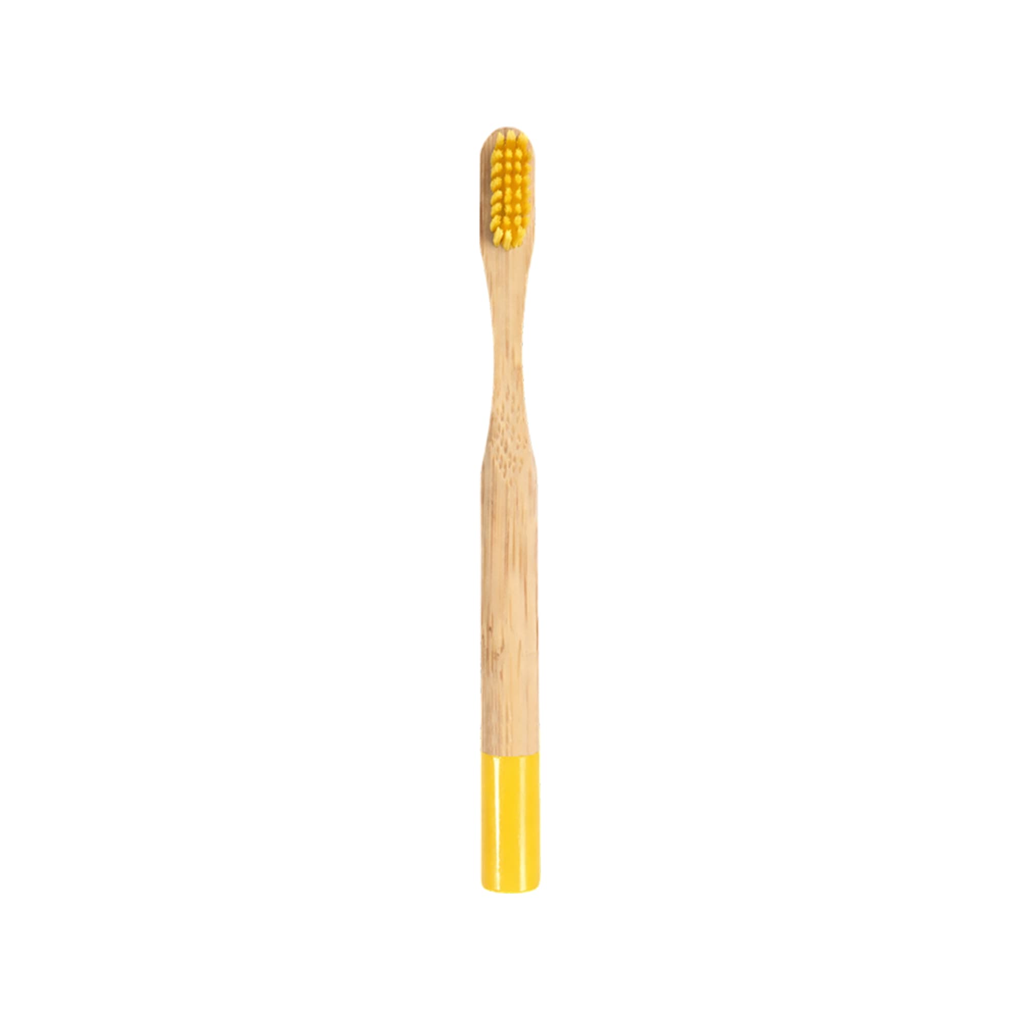 Small Round Handle Colorful Bamboo Toothbrush
