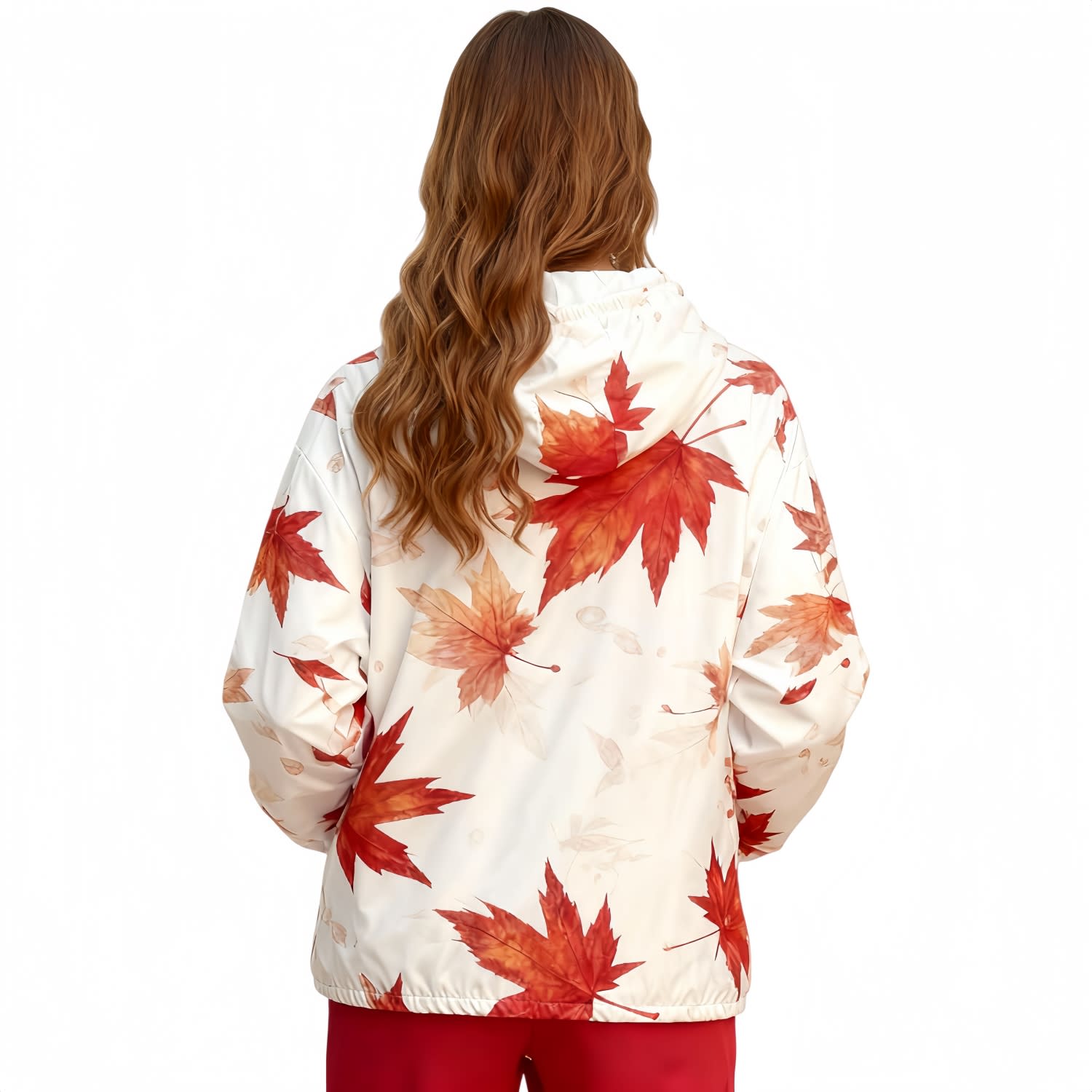 Unisex 100% Polyester 2-Layer Hooded Windbreaker