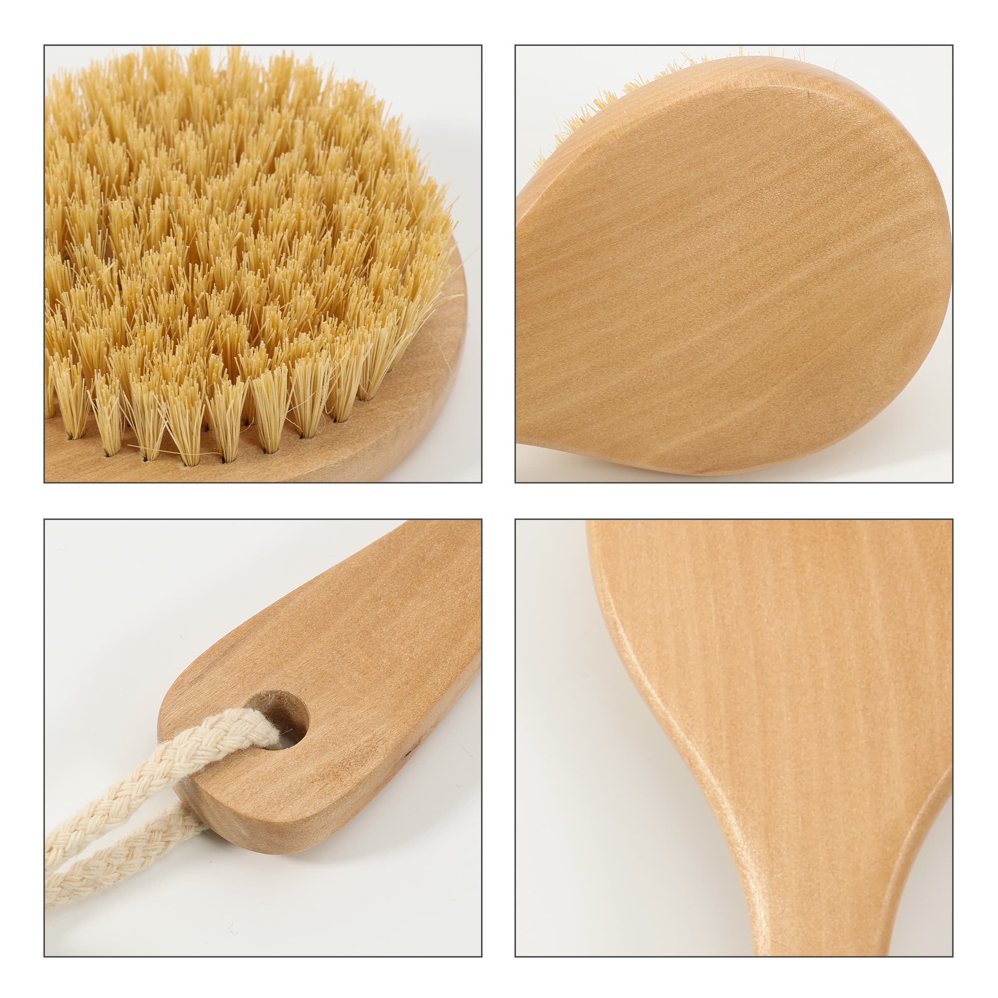 Round Body Brush with Short Handle