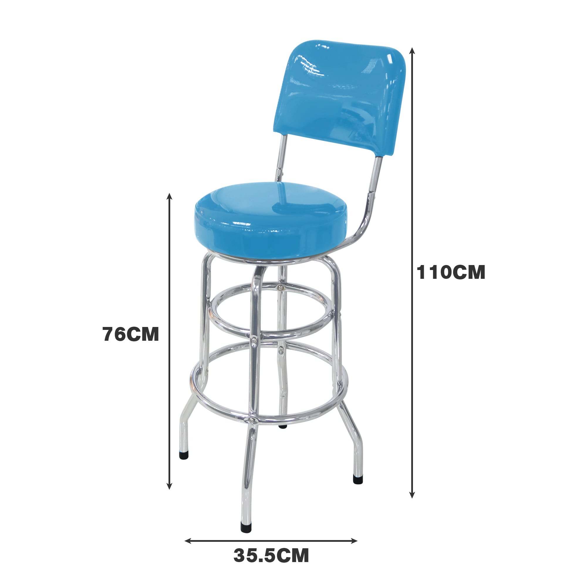Bar stool with back