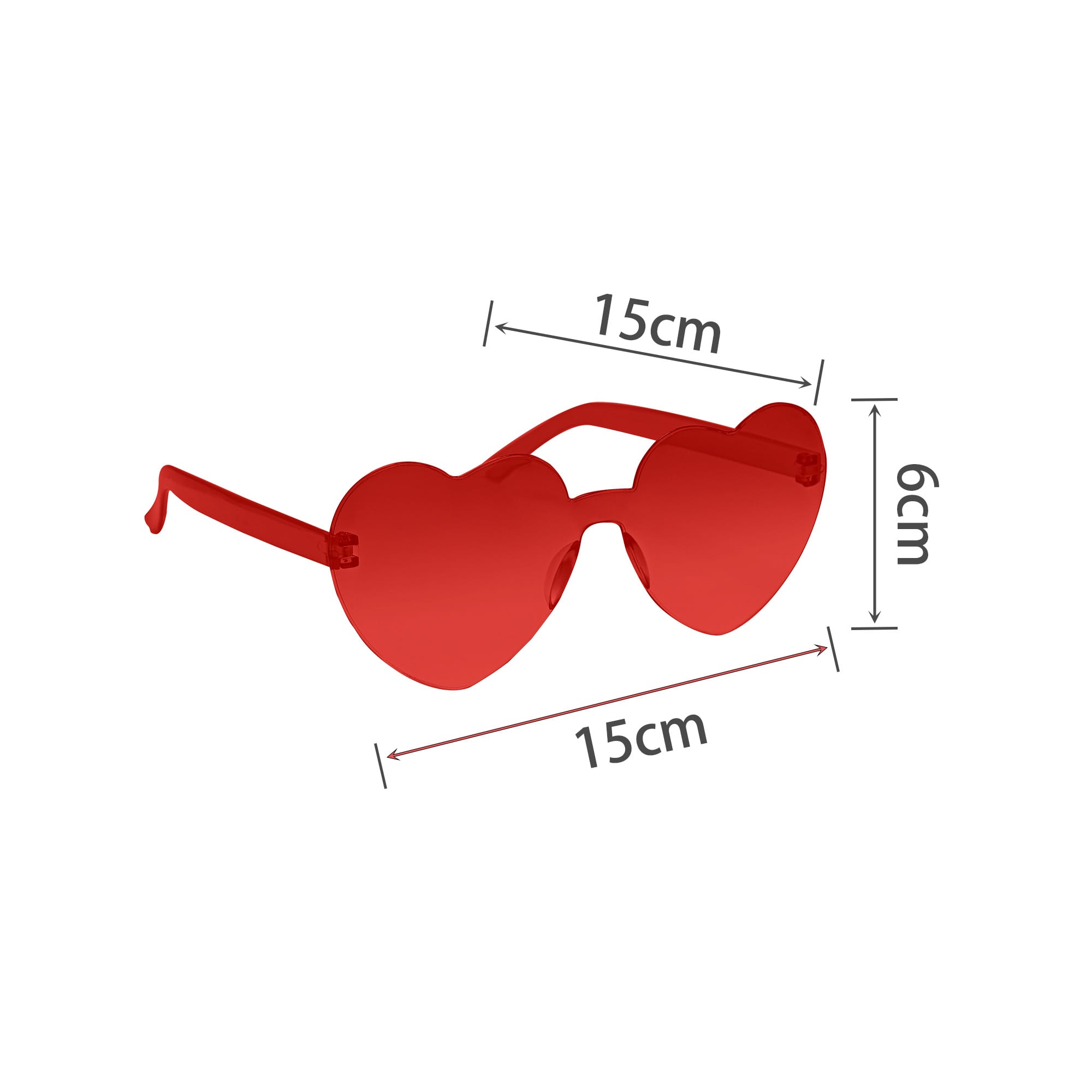 Heart Shaped Party Glasses