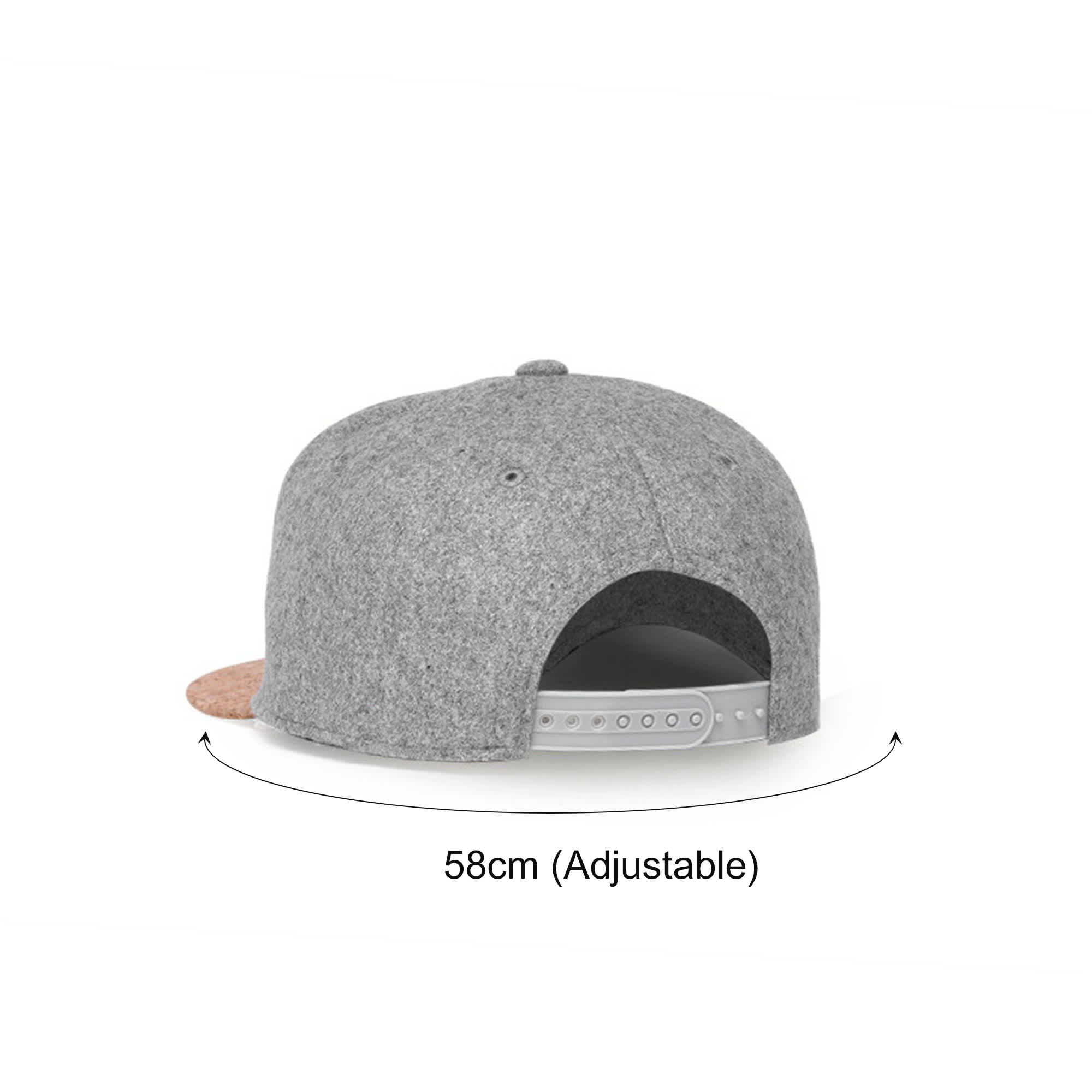 6 Panel Flat Cork Snapback Cap