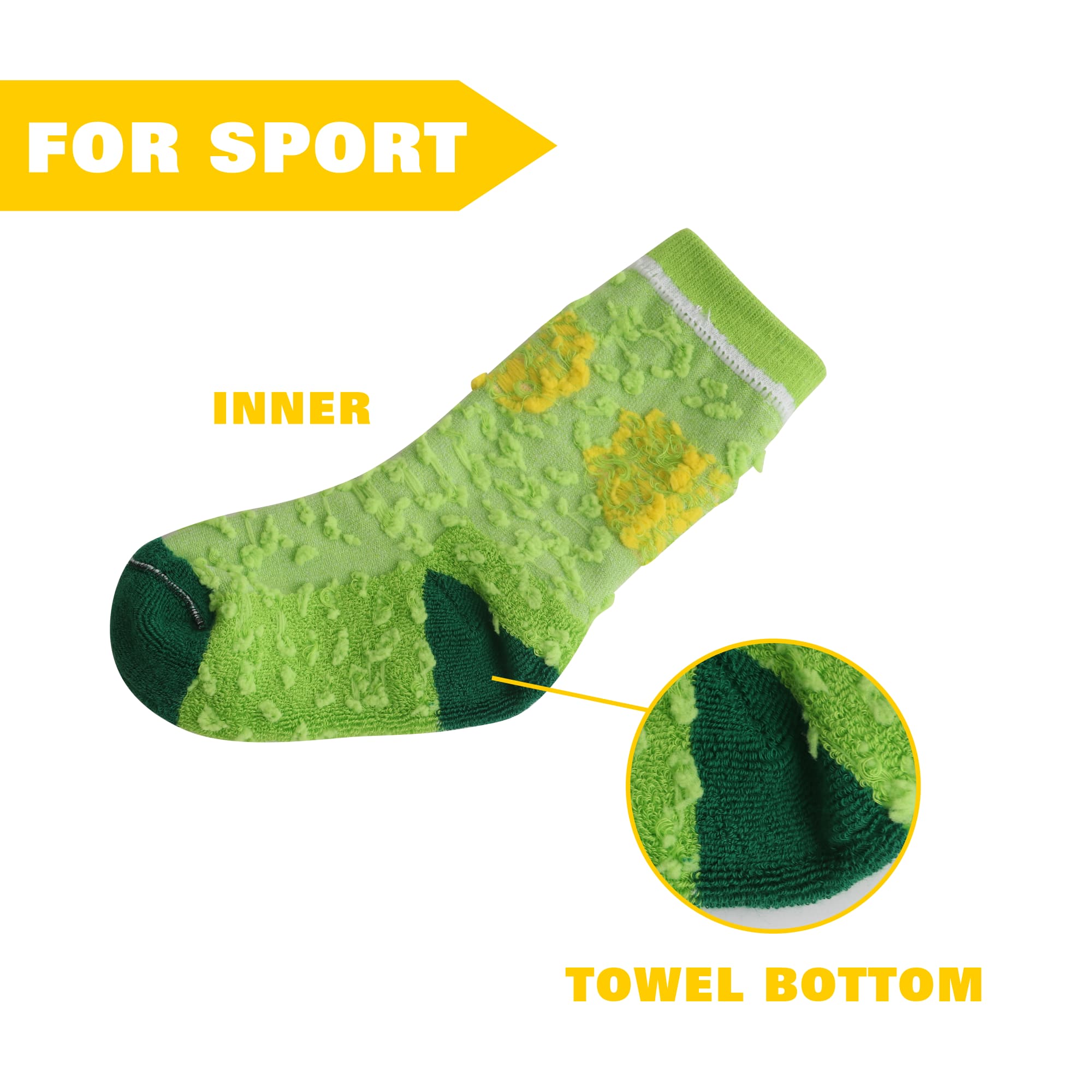 Crew Kids Custom Pattern Football Socks - With Towel Bottom