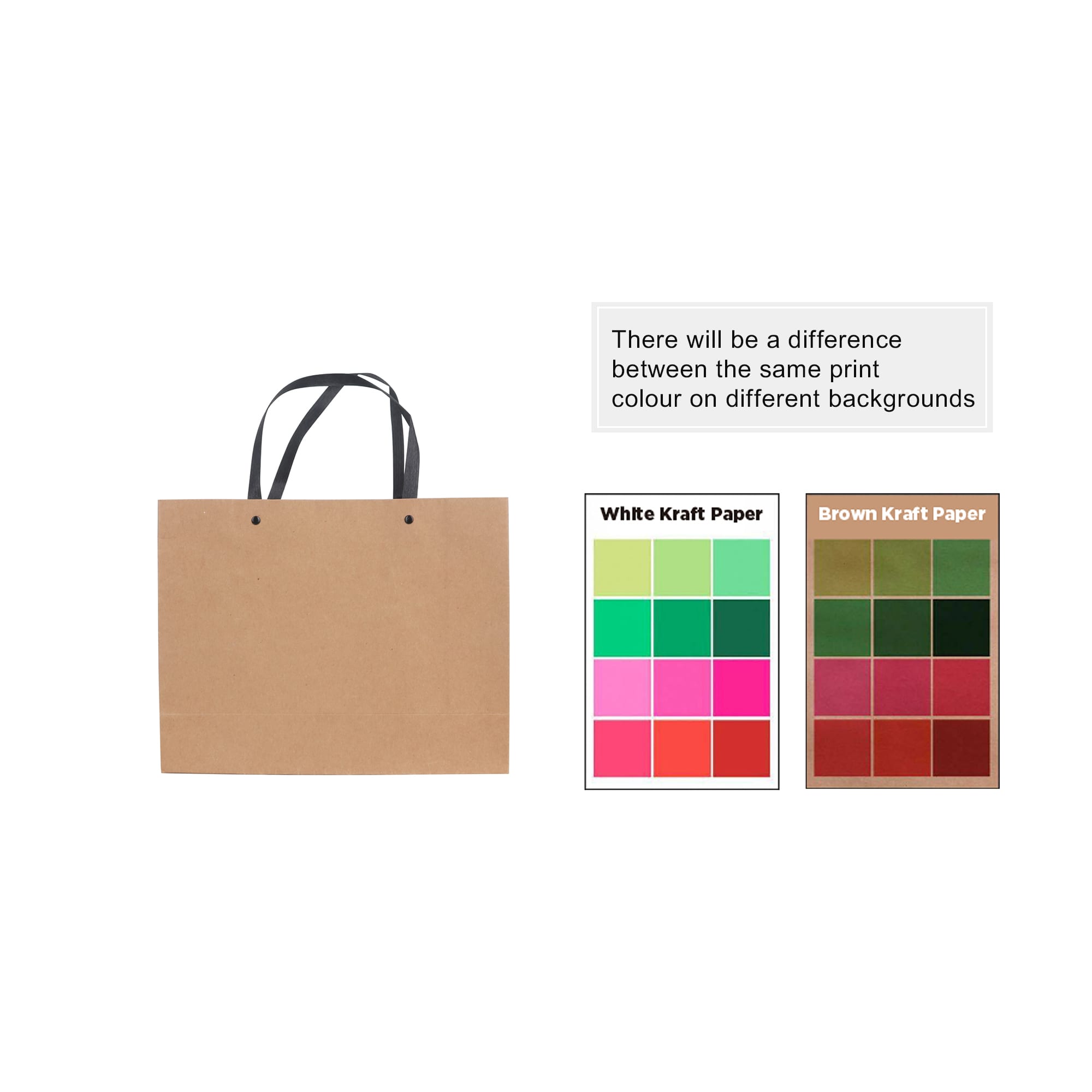 Medium Crosswise Paper Bag with Knitted Handle(320 x 250 x 110mm)
