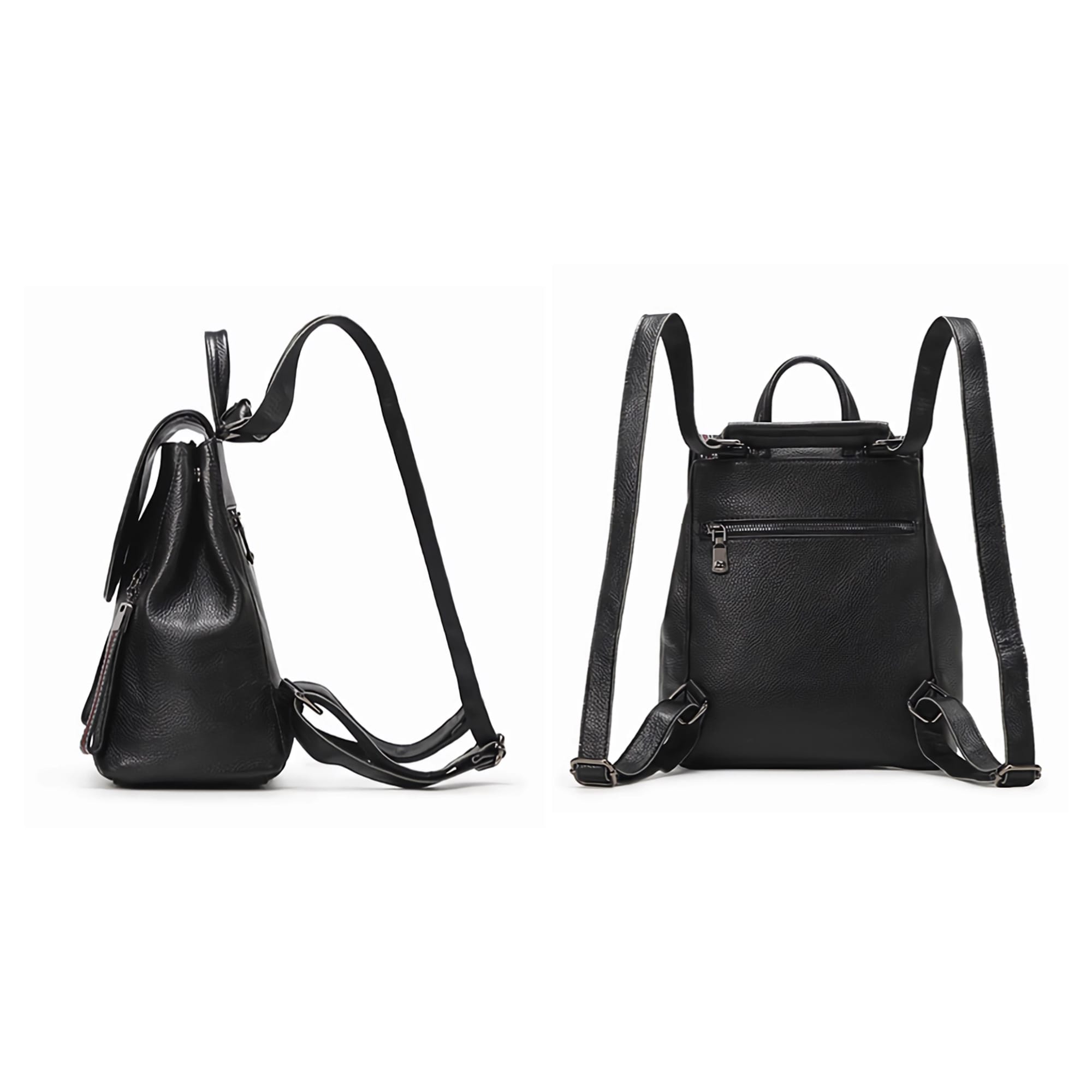 Convertible Leather Backpack