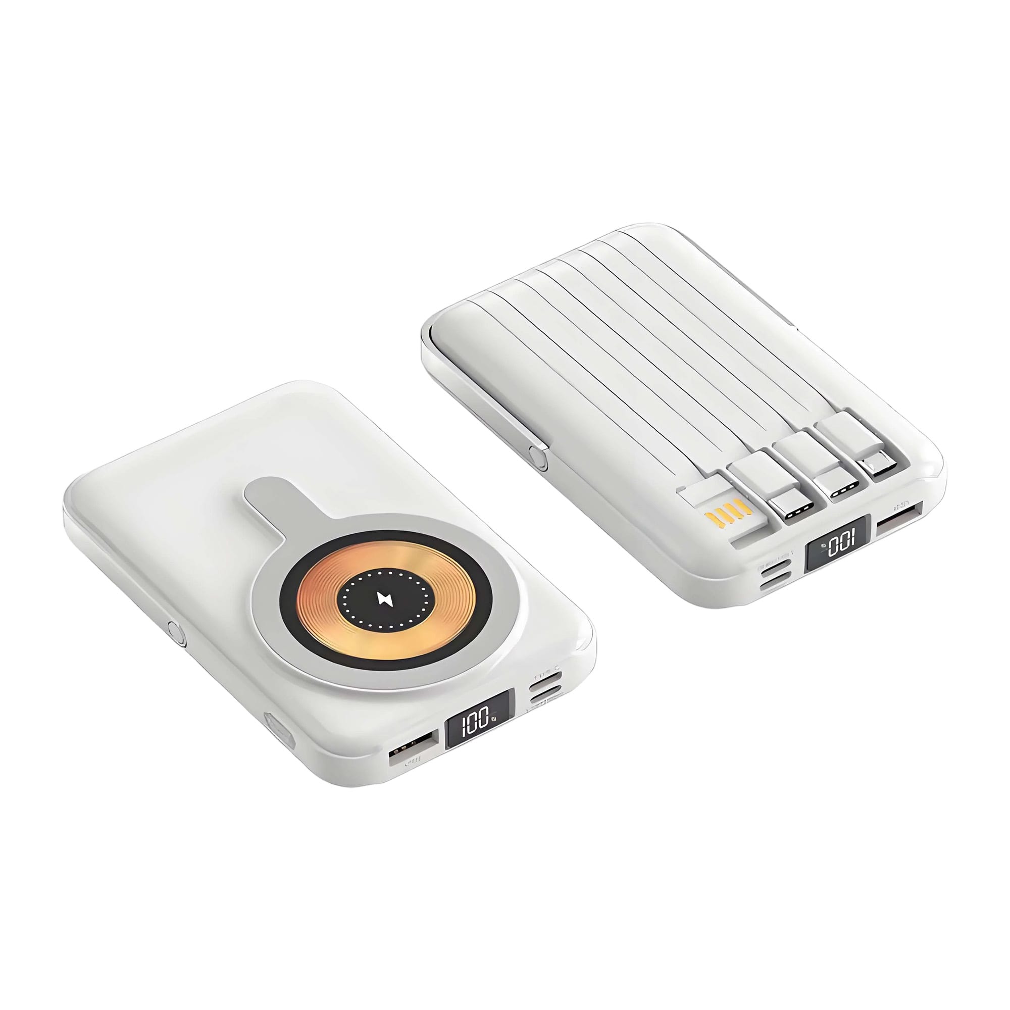 10000mAh 6 in 1 Magnetic Wireless  Power Bank