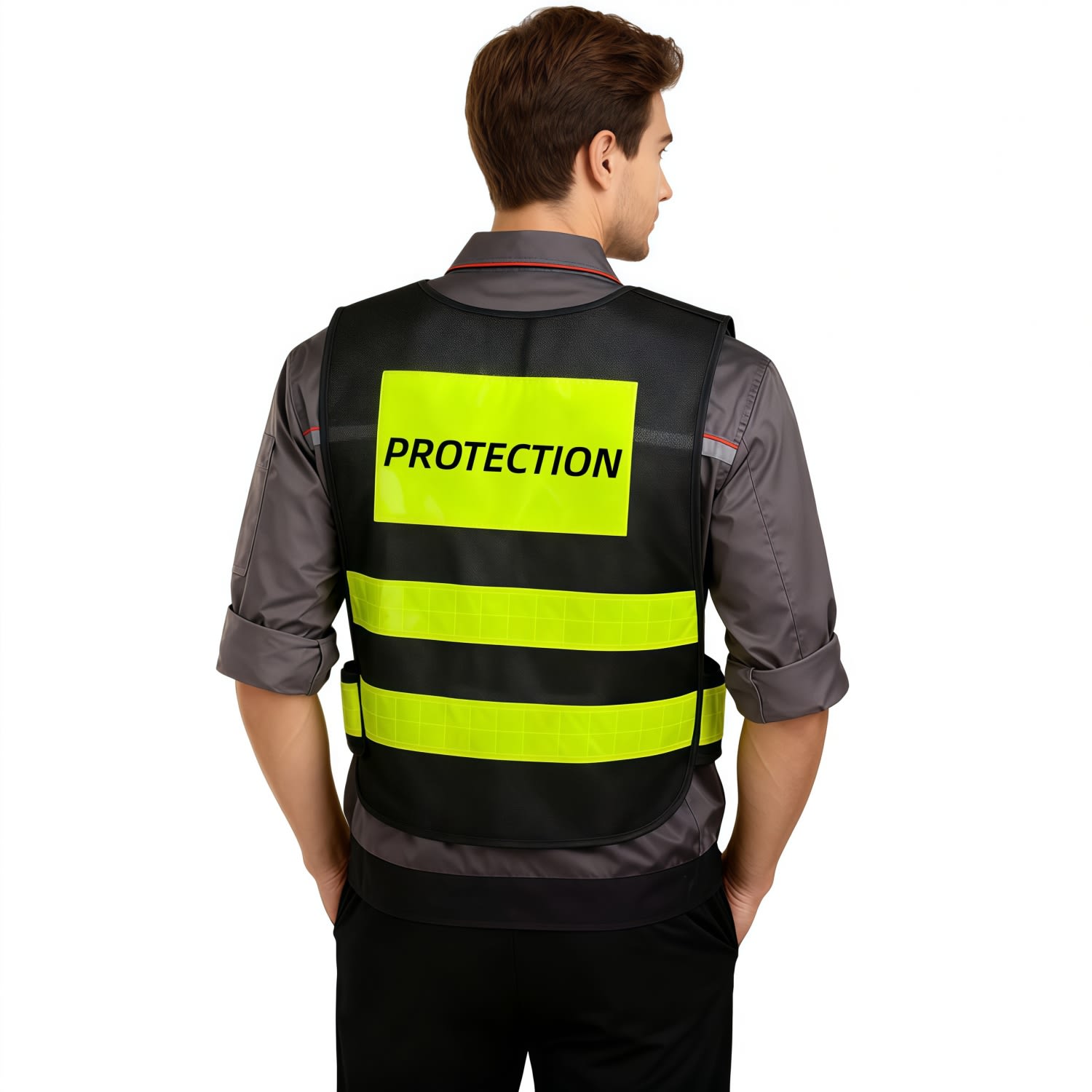 Hong Kong-Style Gourd Shape Hi-Vis Reflective Adjustable Safety Vest