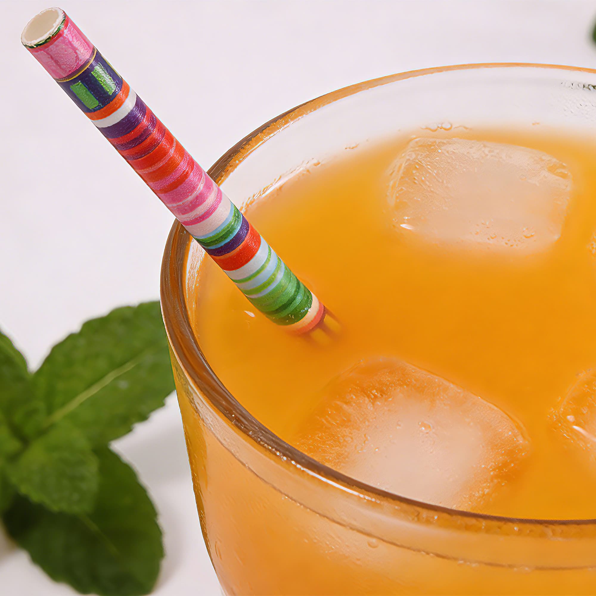Custom Disposable 4-ply Straight Drinking Paper Straw