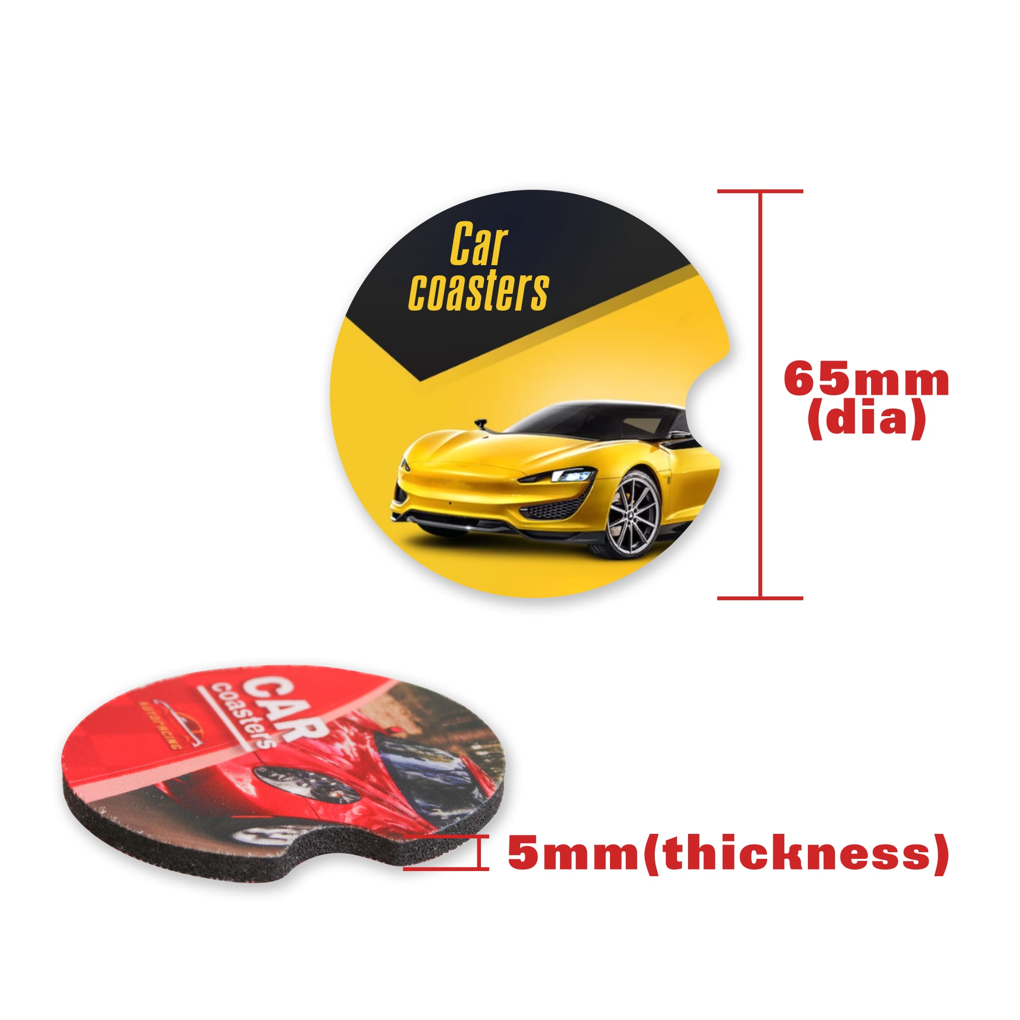Full colour Car Coaster