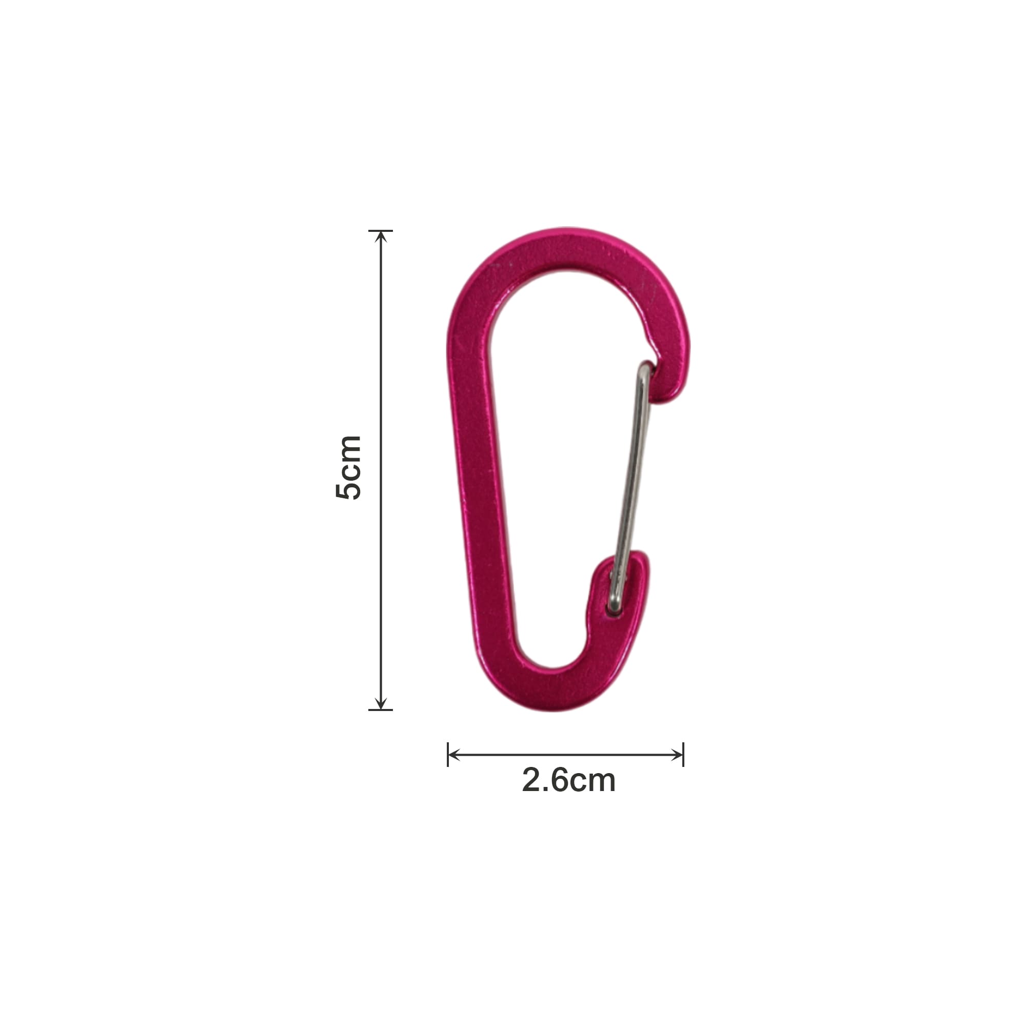D Type Aluminium Alloy Carabiner Hooks
