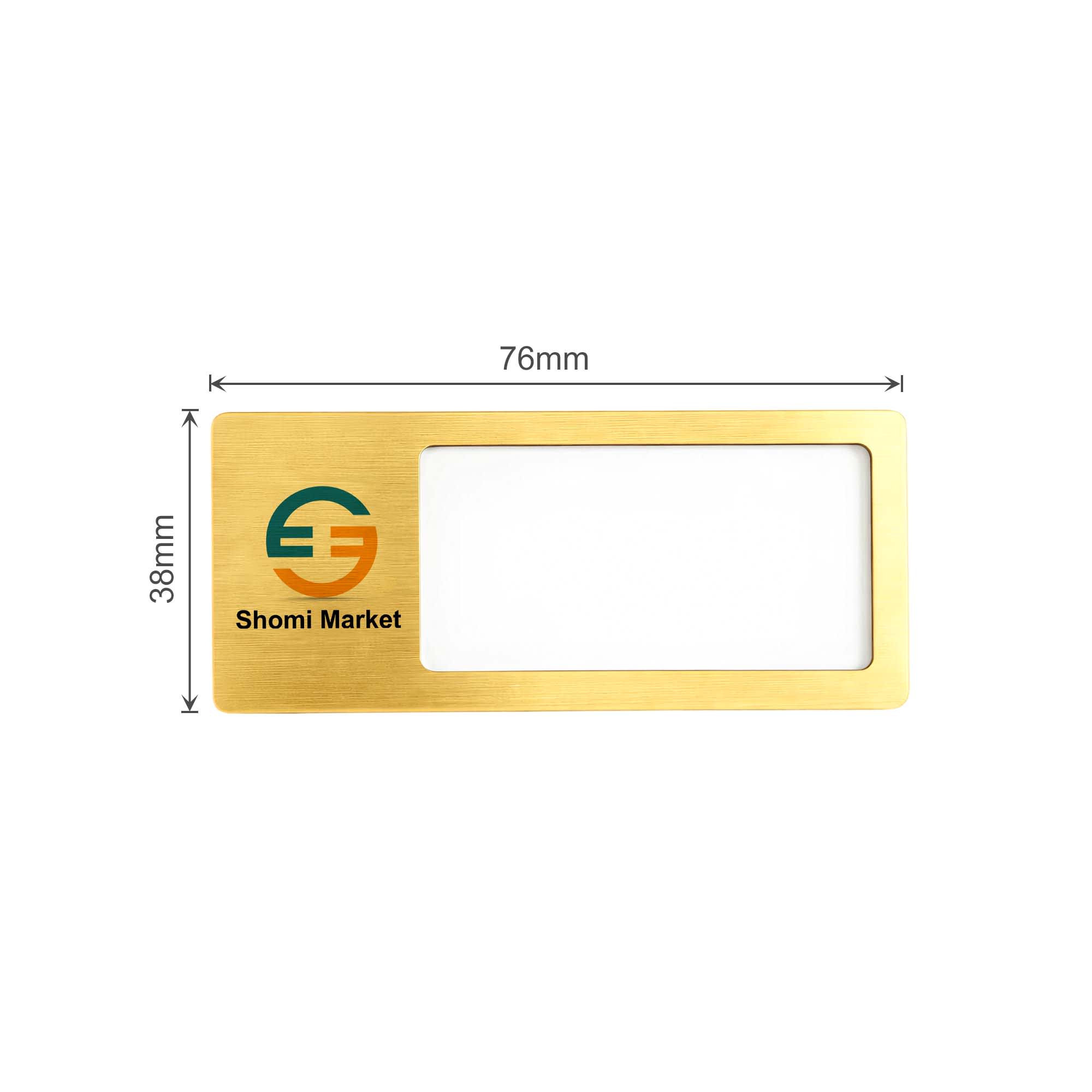 Reusable Metal Name Badge