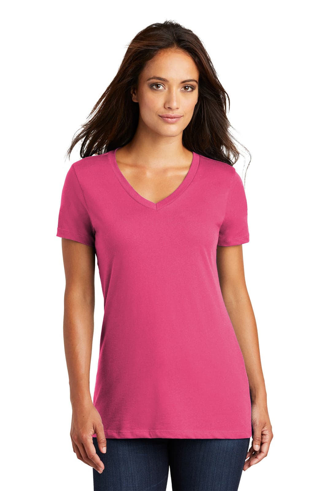 District Made - Ladies Perfect Weight V-Neck Tee