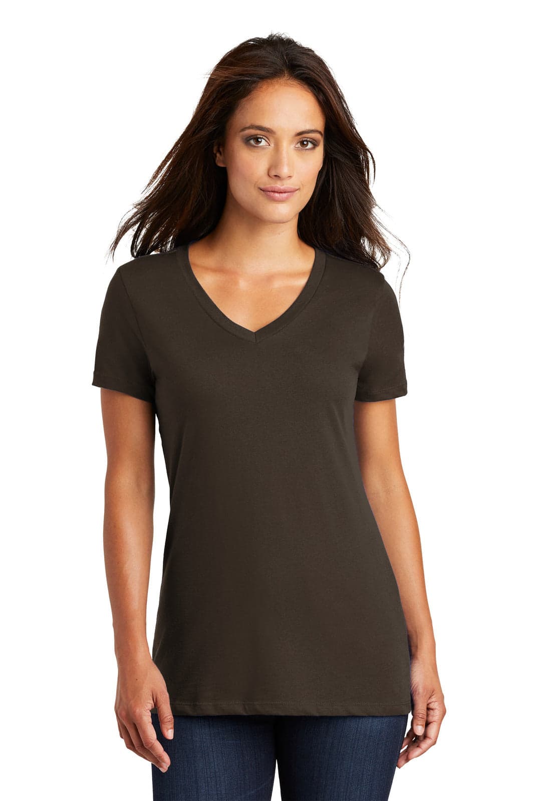 District Made - Ladies Perfect Weight V-Neck Tee