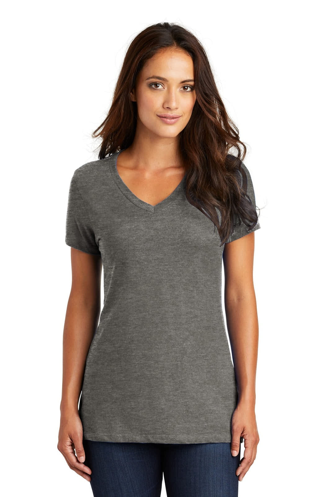 District Made - Ladies Perfect Weight V-Neck Tee