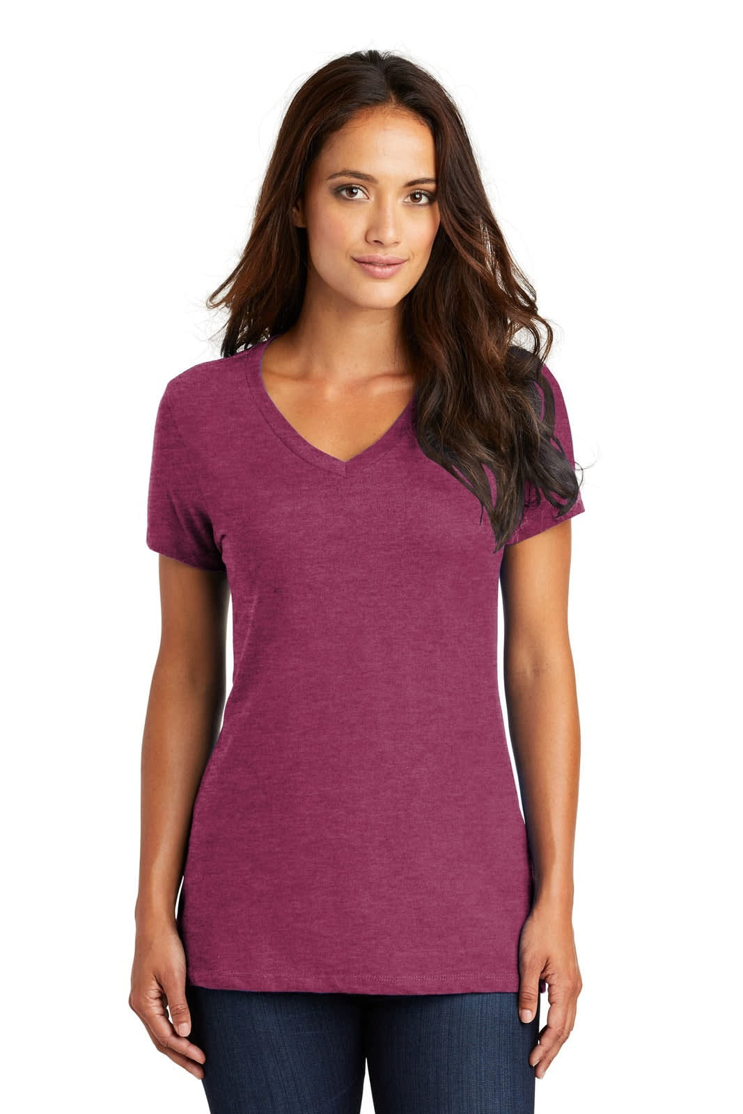 District Made - Ladies Perfect Weight V-Neck Tee