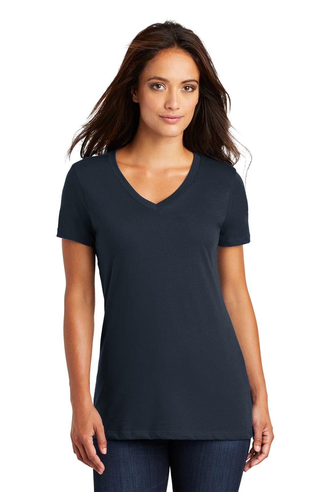 District Made - Ladies Perfect Weight V-Neck Tee