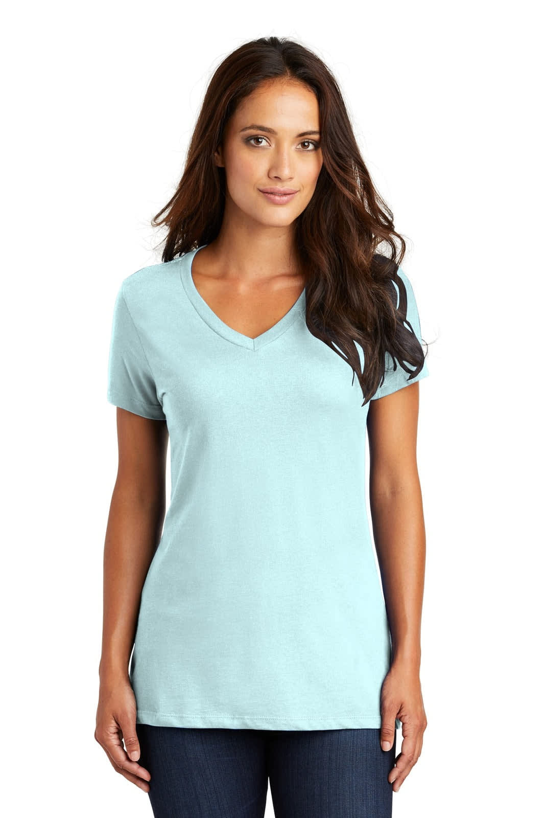 District Made - Ladies Perfect Weight V-Neck Tee