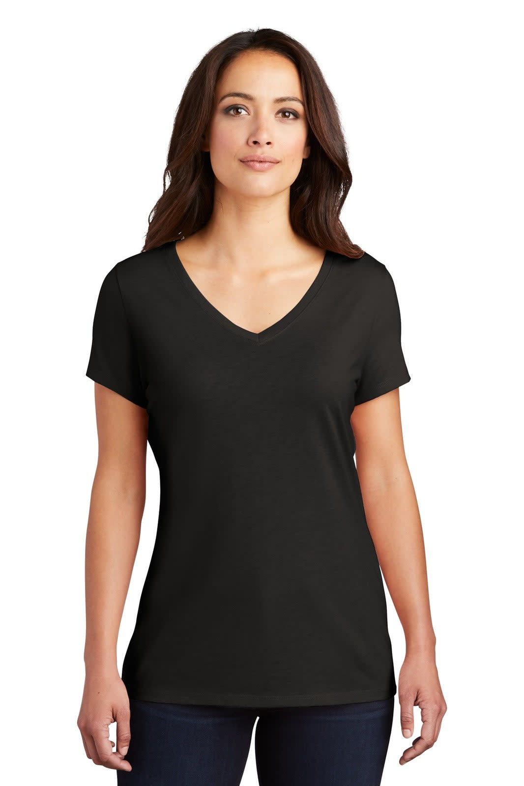 District Made Ladies Perfect Tri V-Neck Tee