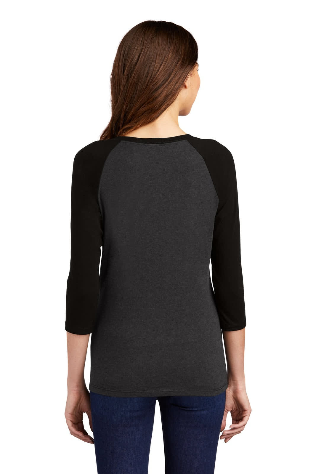 District Made Ladies Perfect Tri 3/4-Sleeve Raglan