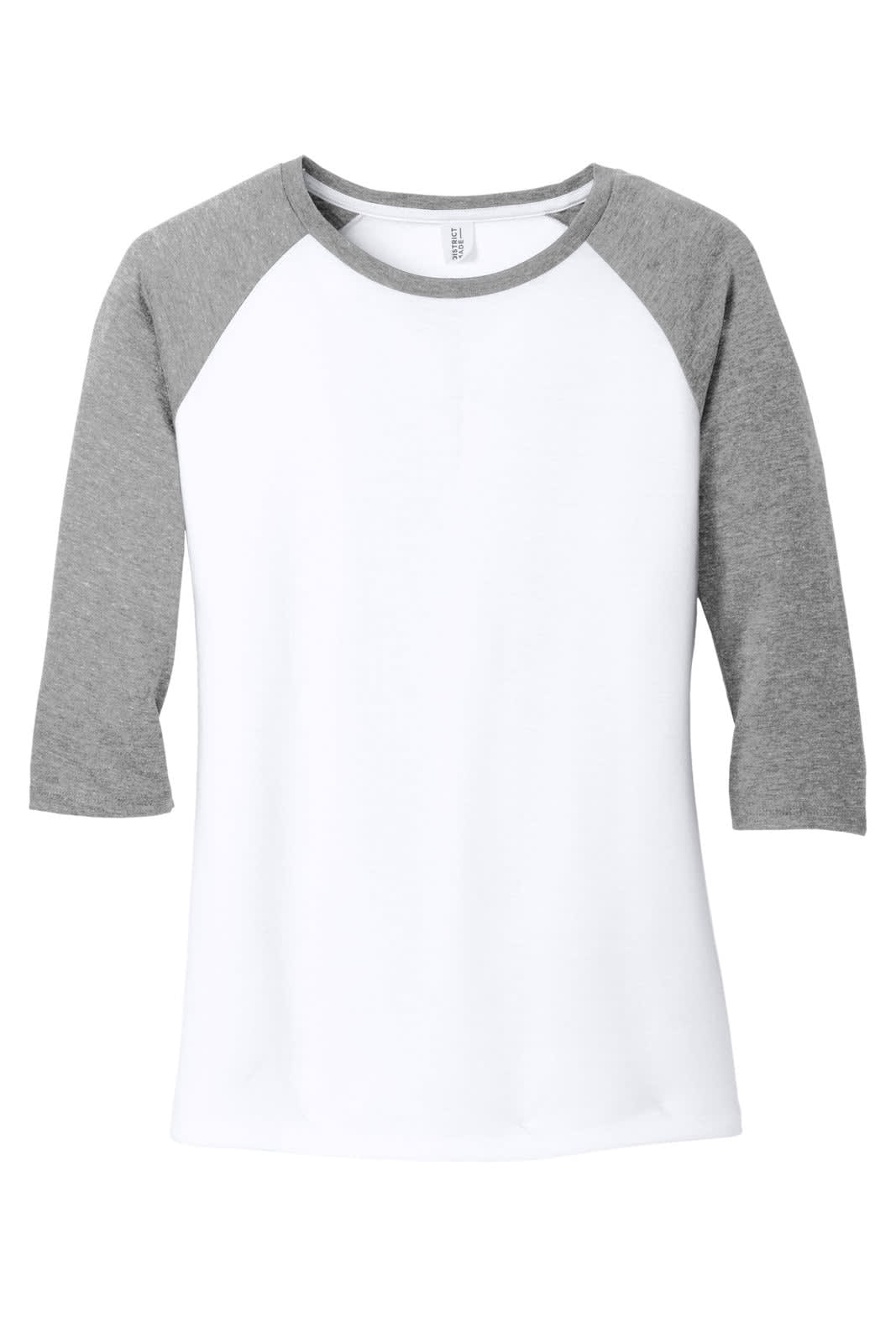 District Made Ladies Perfect Tri 3/4-Sleeve Raglan