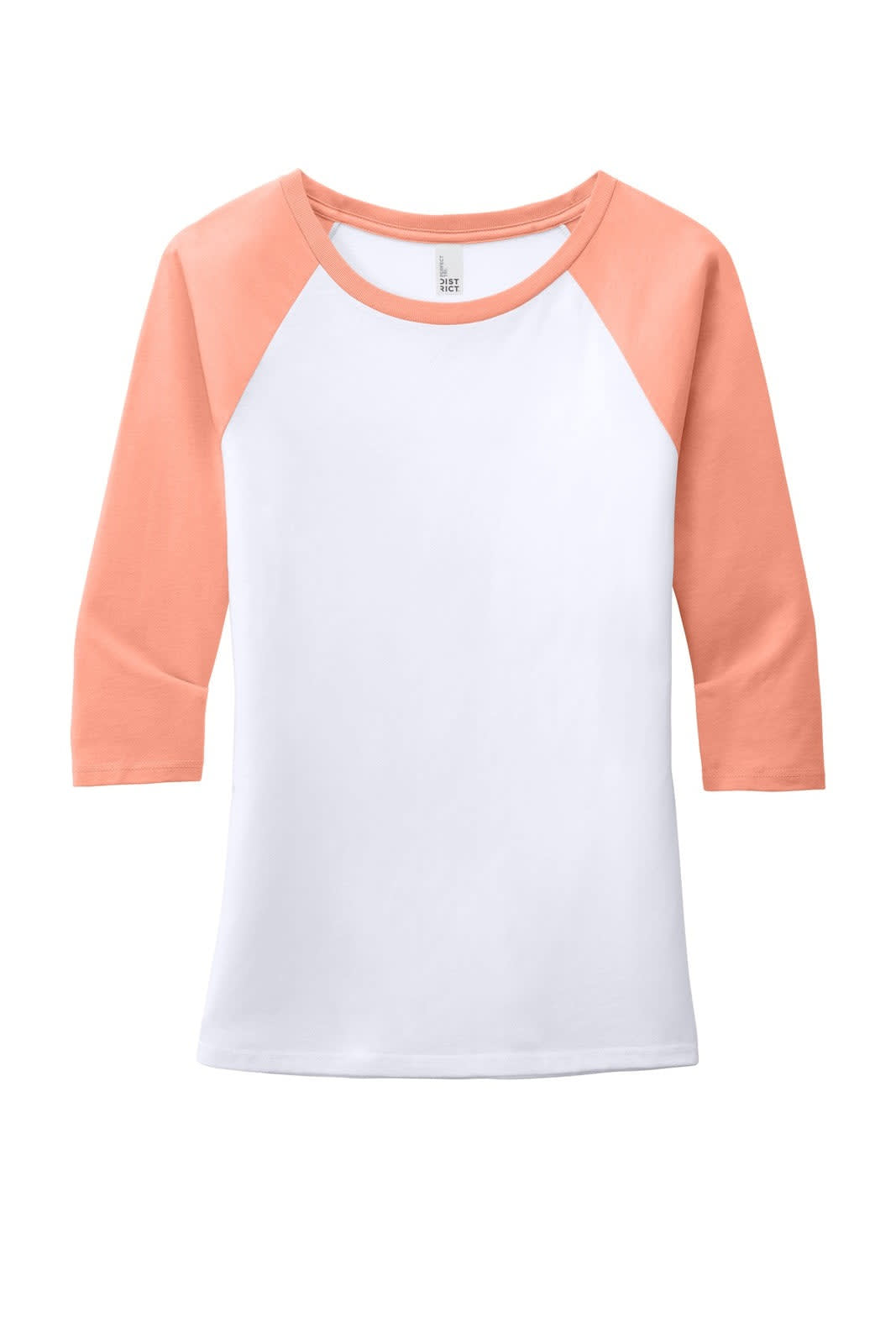 District Made Ladies Perfect Tri 3/4-Sleeve Raglan