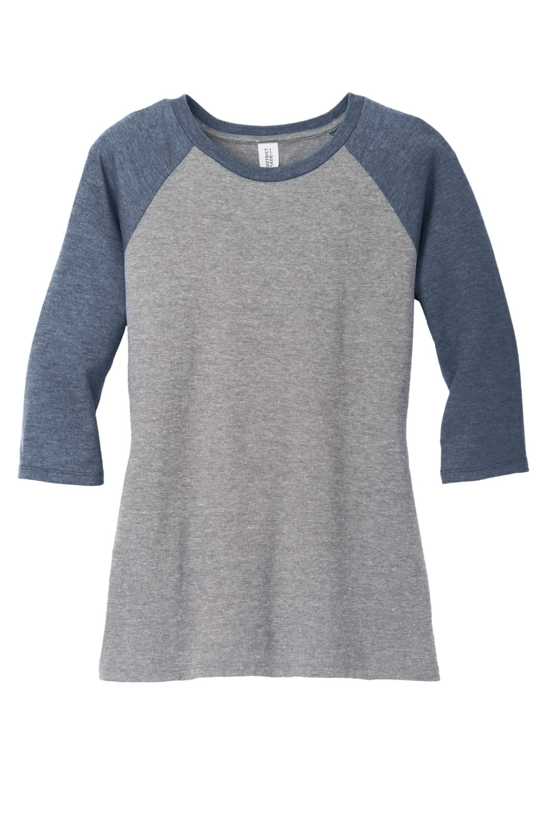 District Made Ladies Perfect Tri 3/4-Sleeve Raglan