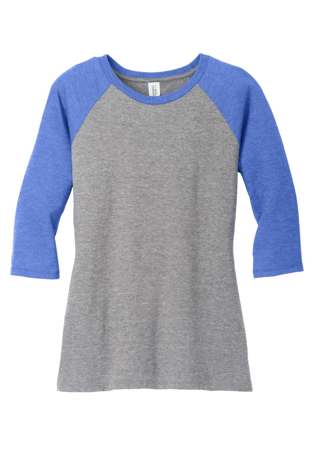 District Made Ladies Perfect Tri 3/4-Sleeve Raglan