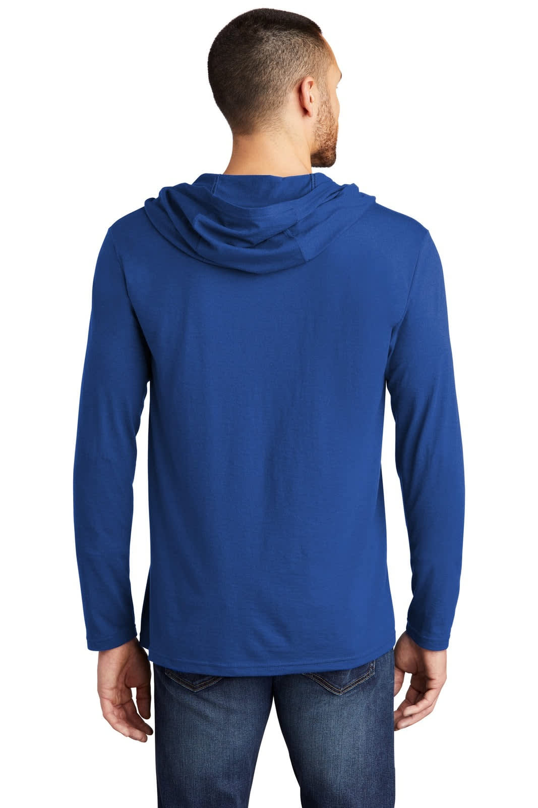 District Made Mens Perfect Tri Long Sleeve Hoodie