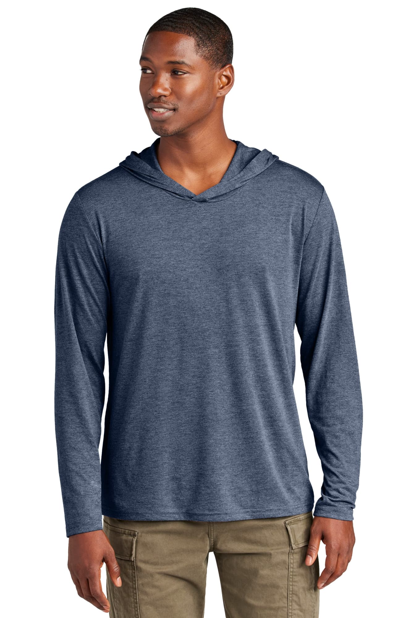 District Made Mens Perfect Tri Long Sleeve Hoodie