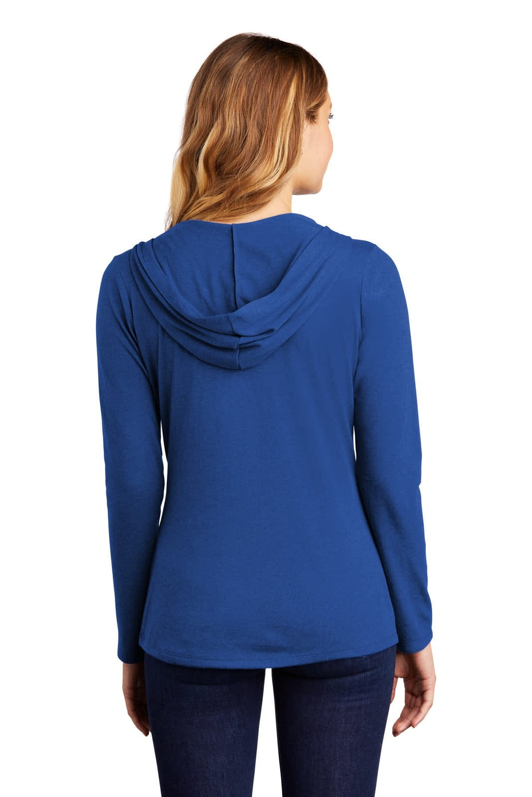 District Made Ladies Perfect Tri Long Sleeve Hoodie