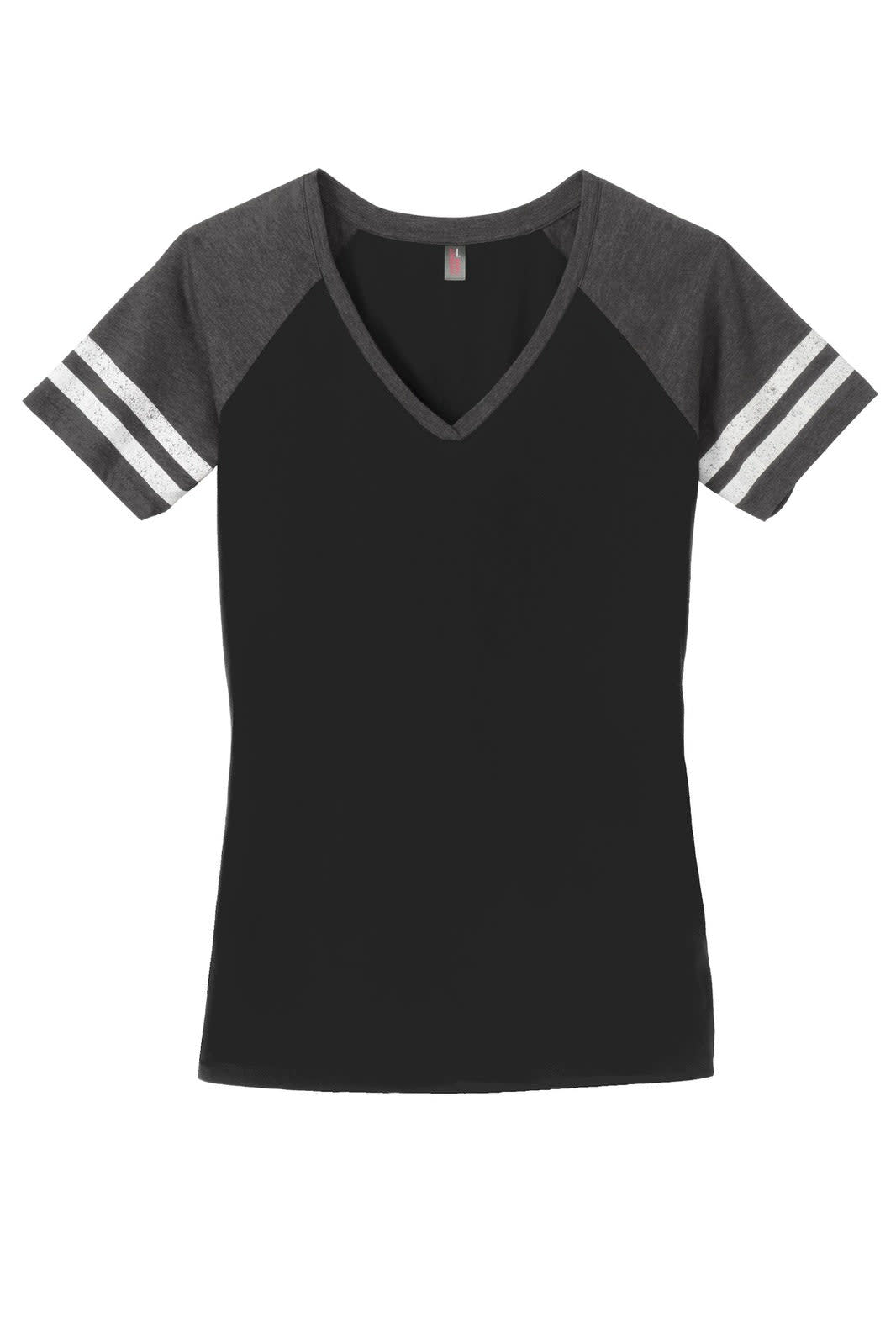 District Made Ladies Game V-Neck Tee