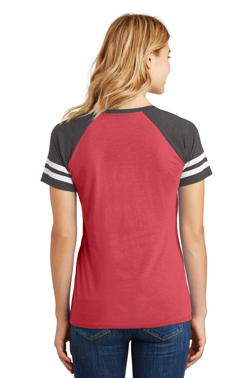 District Made Ladies Game V-Neck Tee