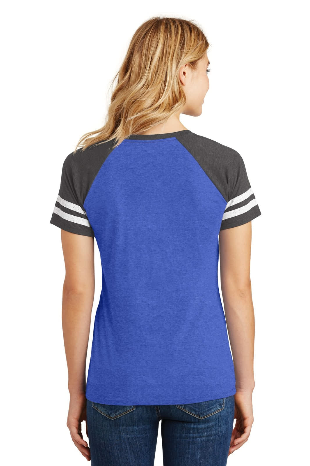 District Made Ladies Game V-Neck Tee