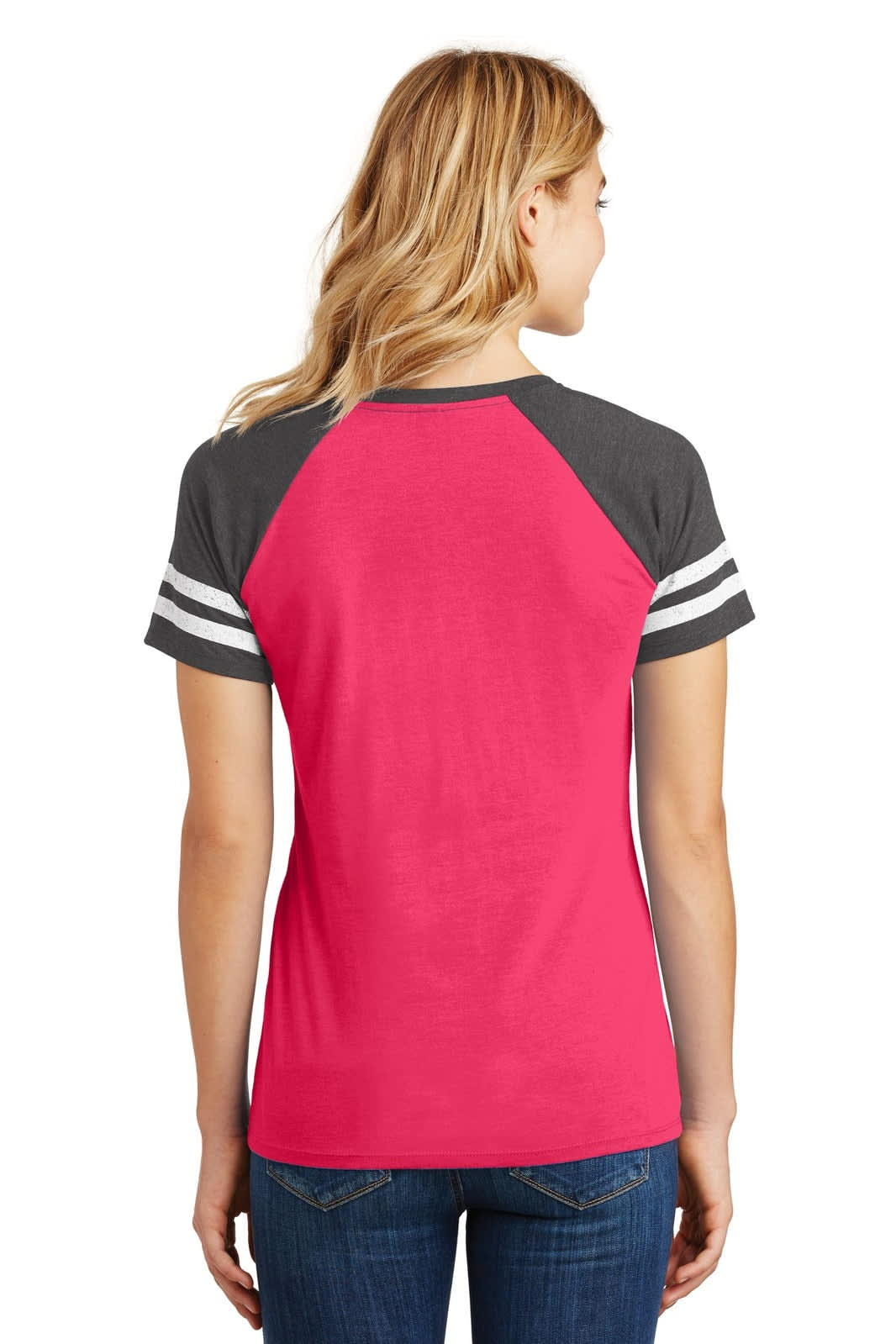 District Made Ladies Game V-Neck Tee