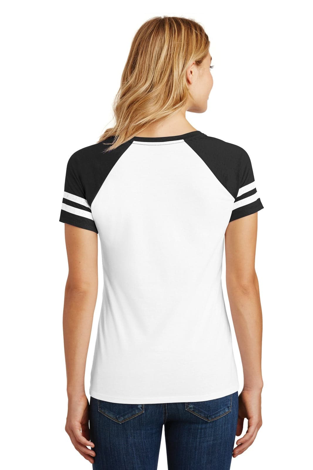 District Made Ladies Game V-Neck Tee