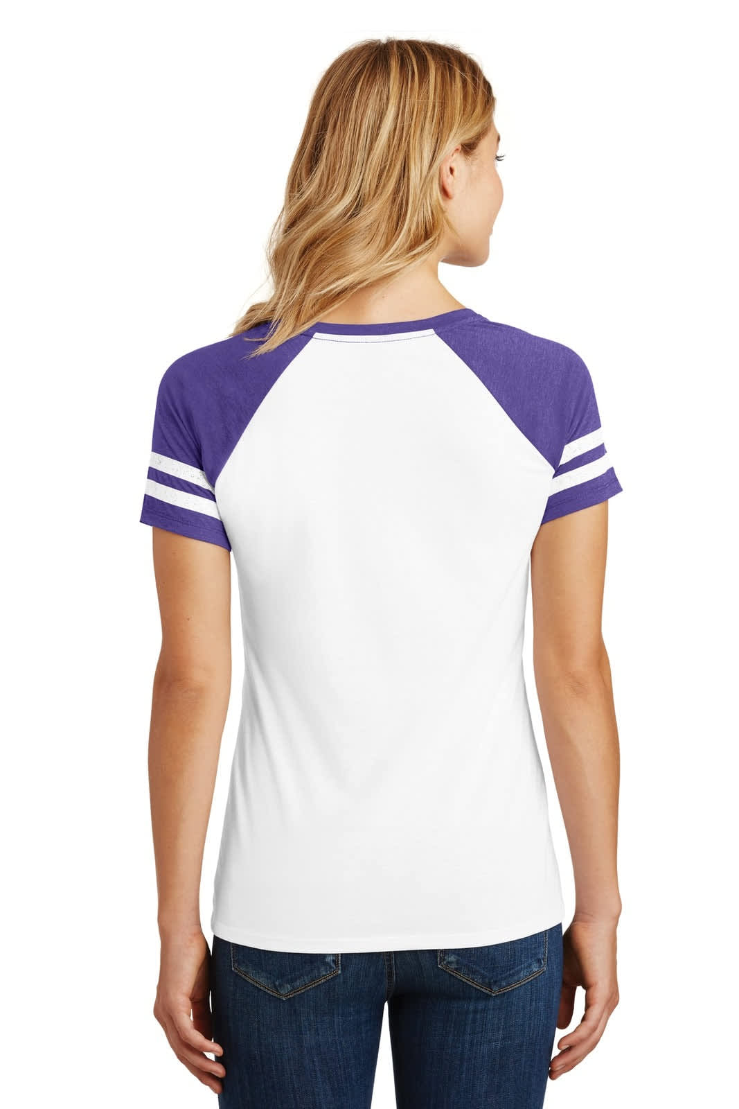 District Made Ladies Game V-Neck Tee
