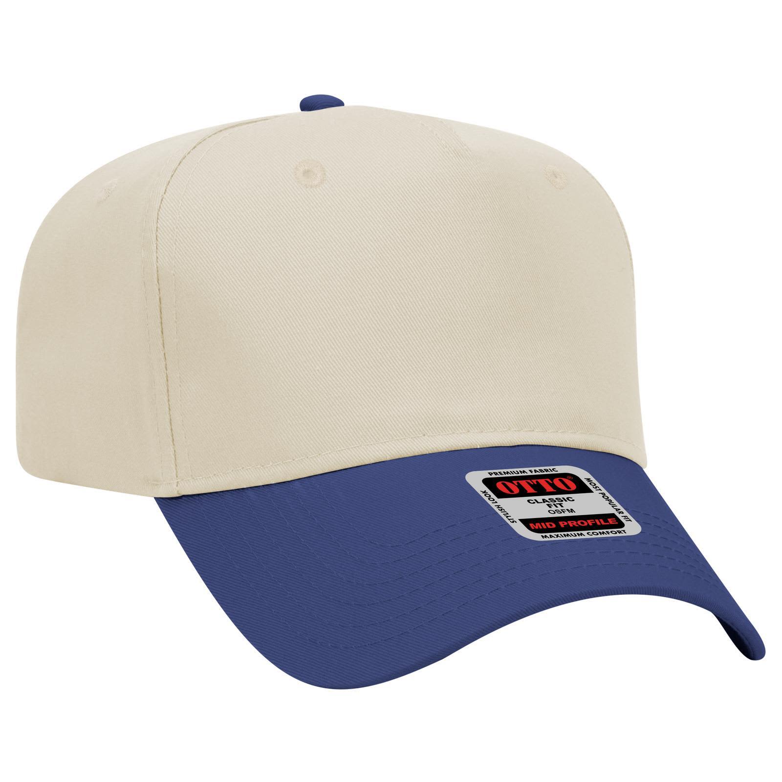 5 Panel Mid Crown Baseball Cap