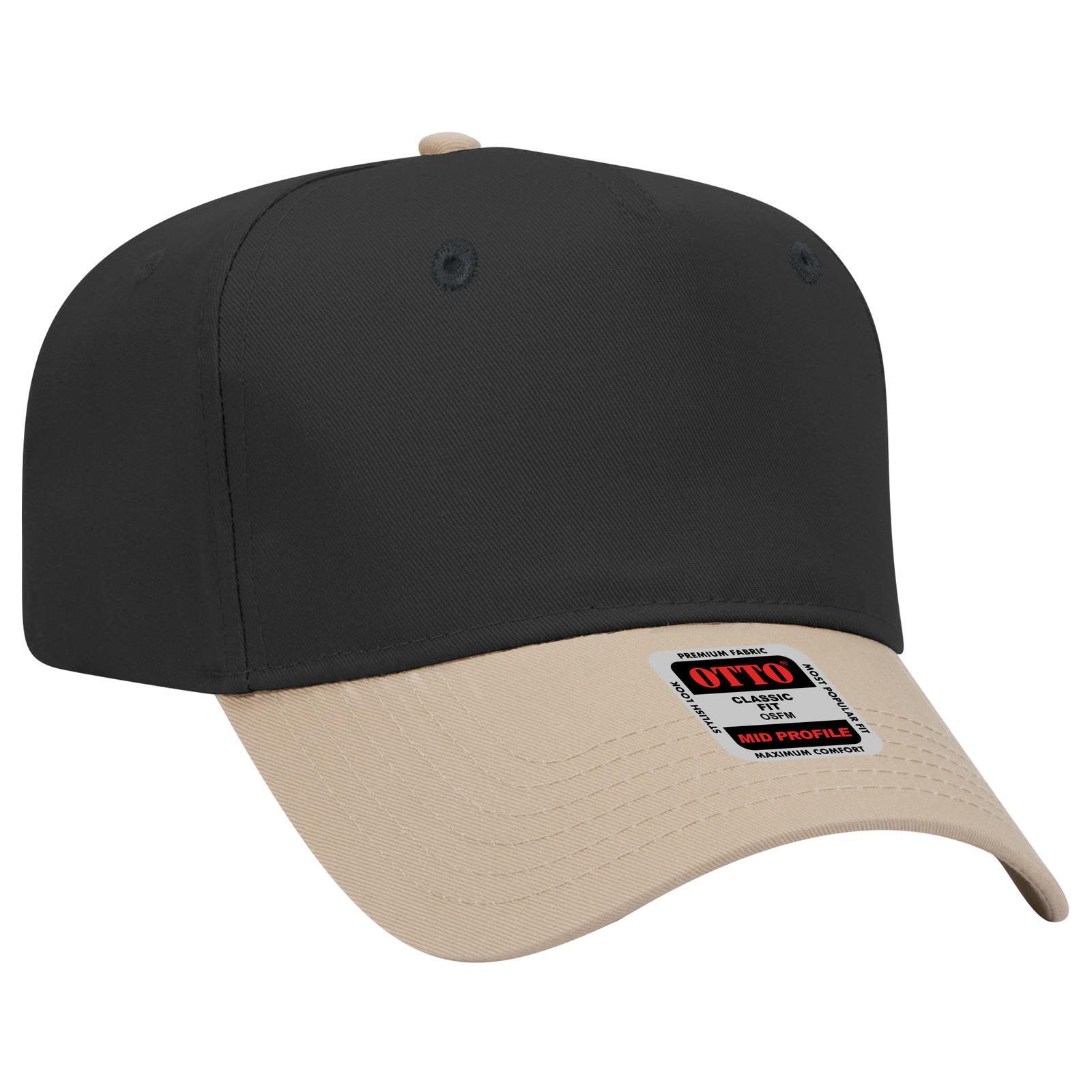 5 Panel Mid Crown Baseball Cap