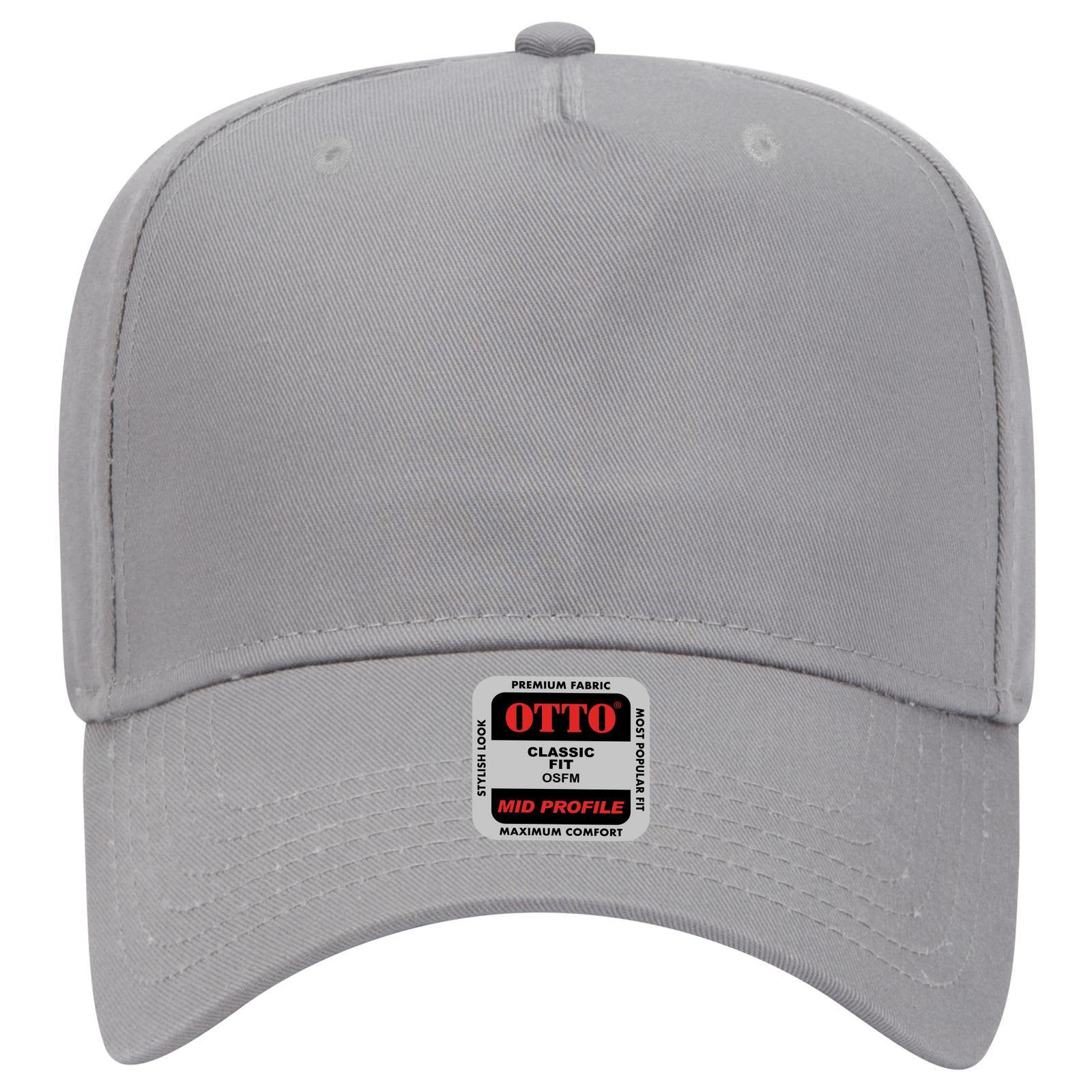 5 Panel Mid Crown Baseball Cap