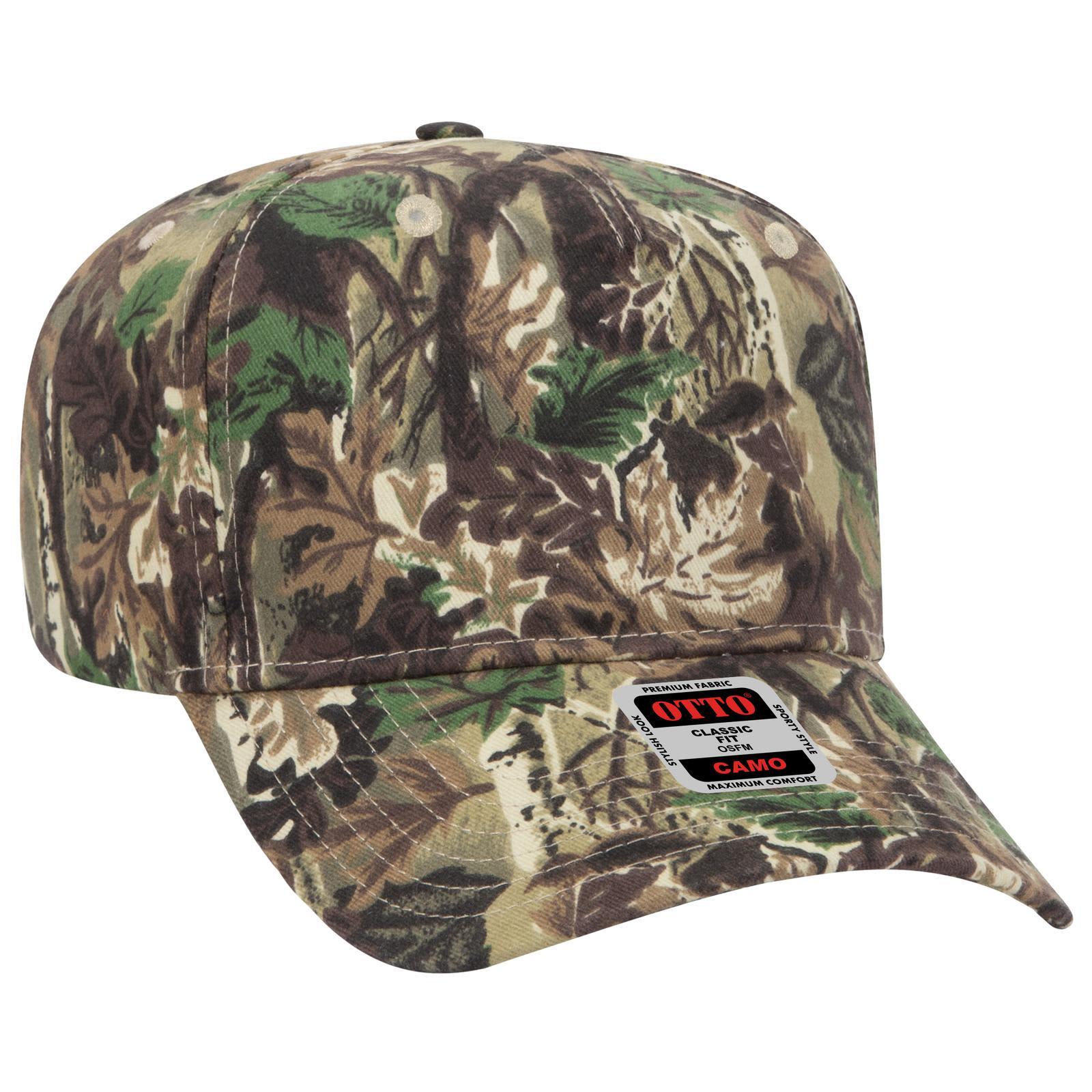 Camo 5 Panel Mid Profile Style Cap