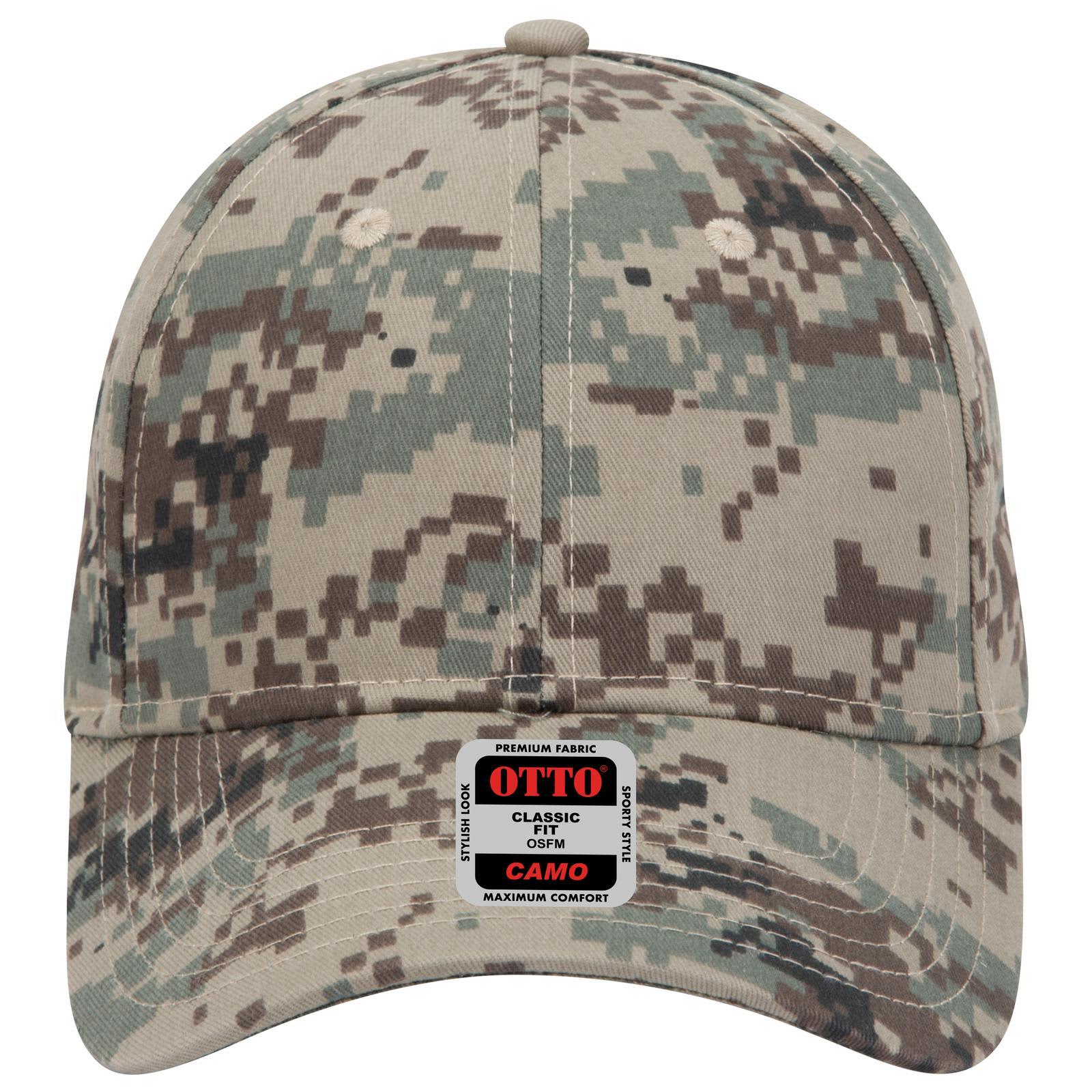 Camo 6 Panel Low Profile Baseball Cap Camo
