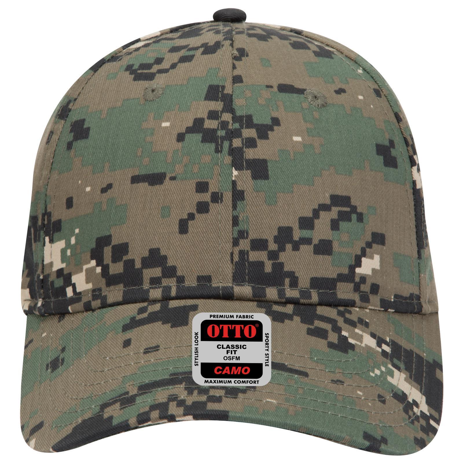 Camo 6 Panel Low Profile Baseball Cap Camo