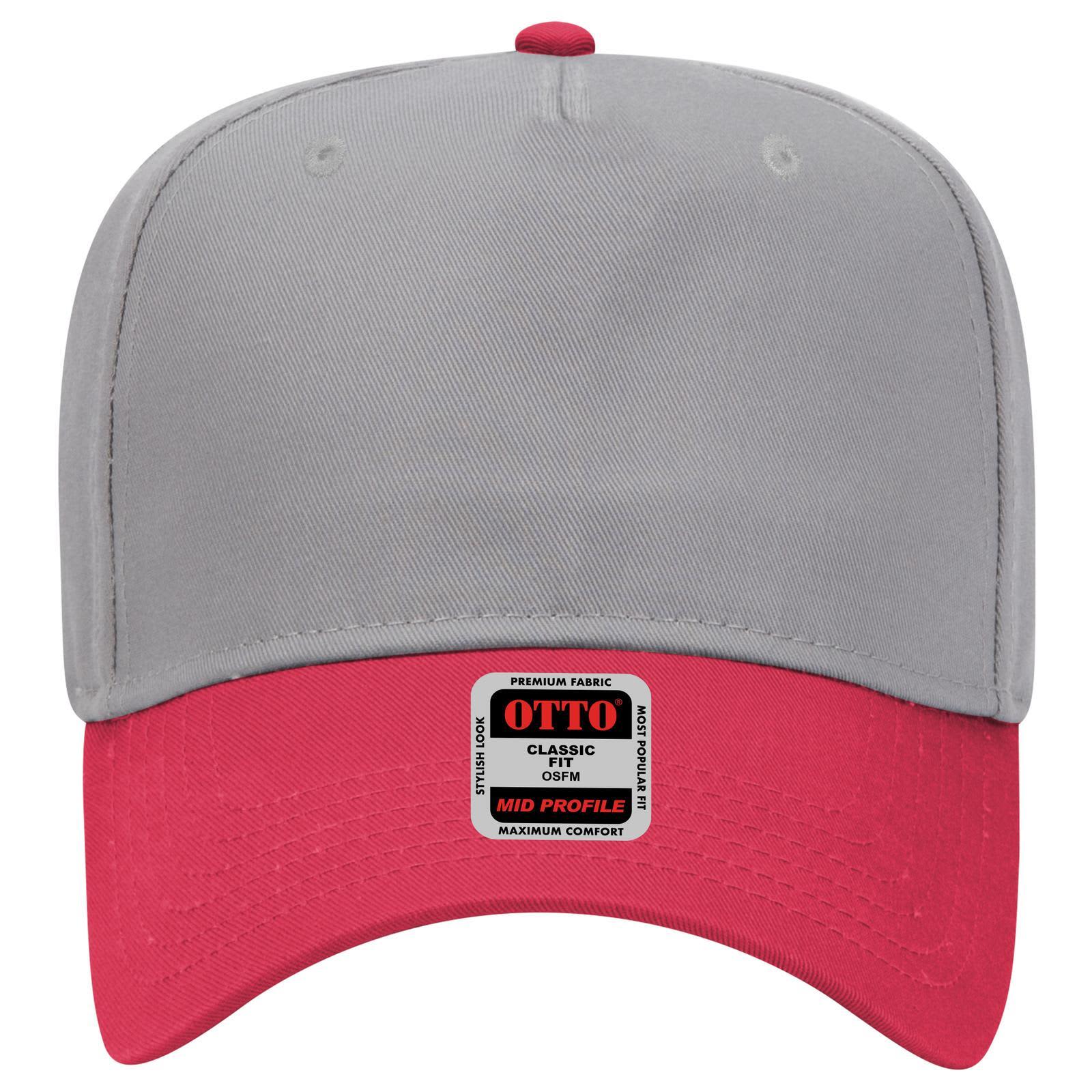 5 Panel Mid Crown Baseball Cap