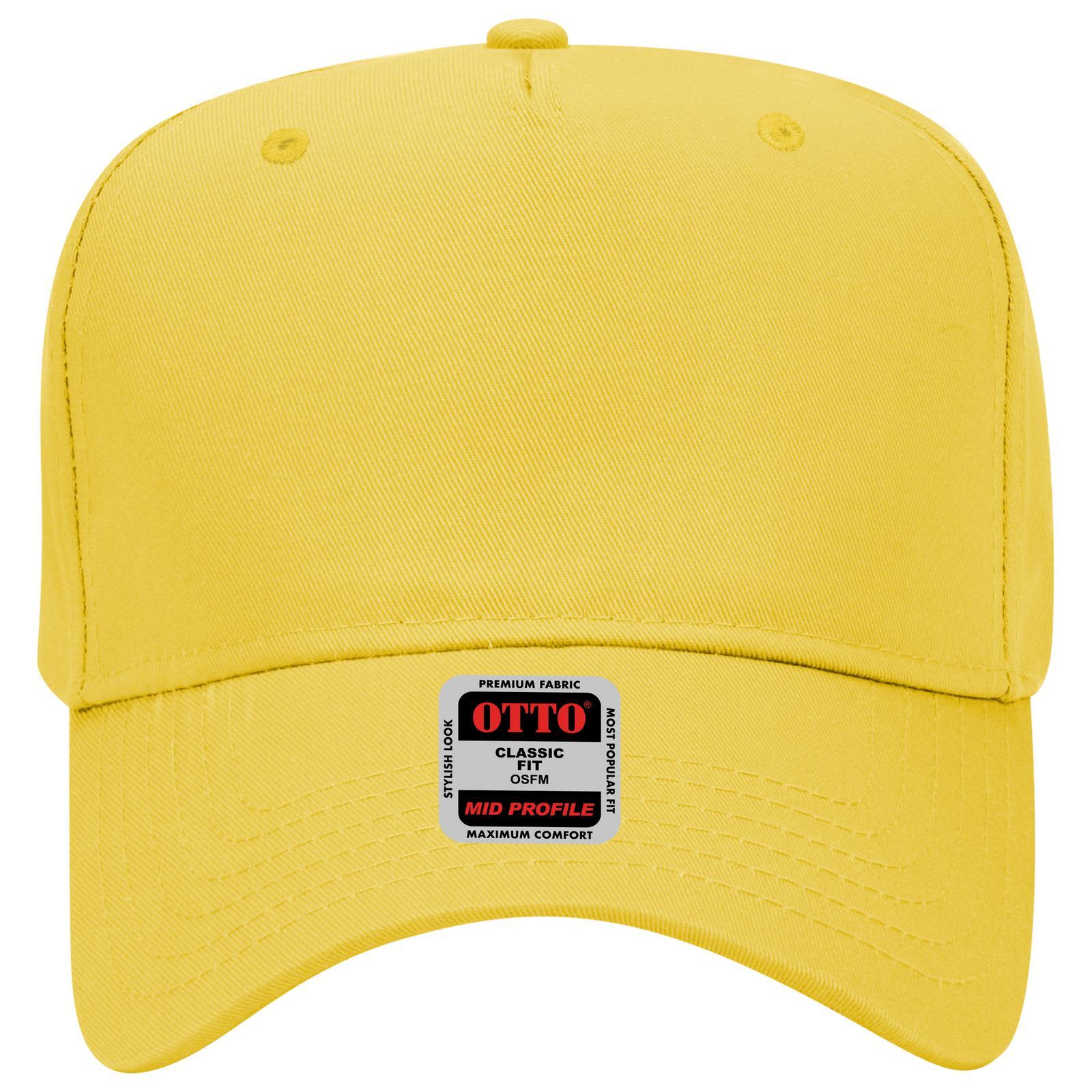 5 Panel Mid Crown Baseball Cap