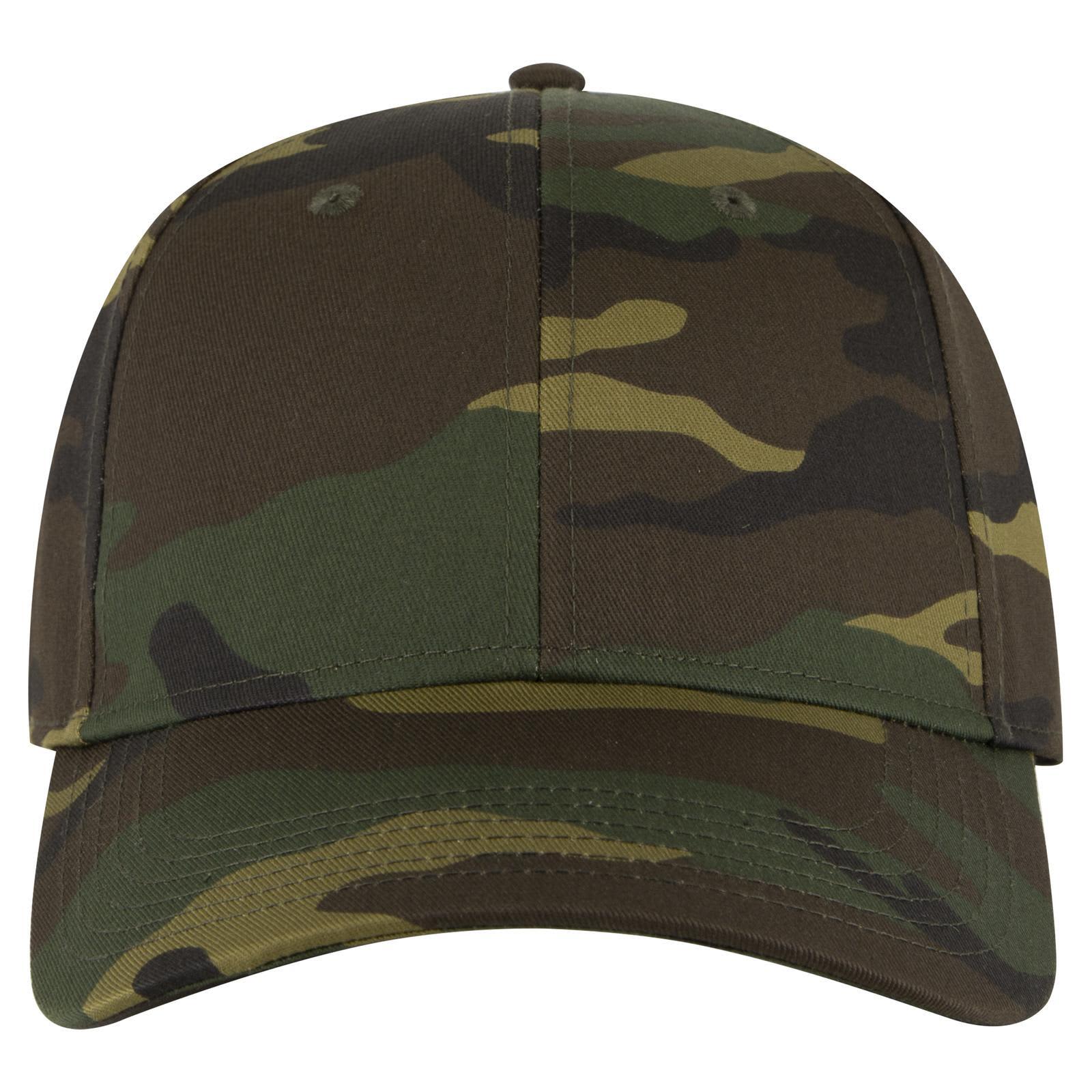 Camo 6 Panel Low Profile Baseball Cap Camo