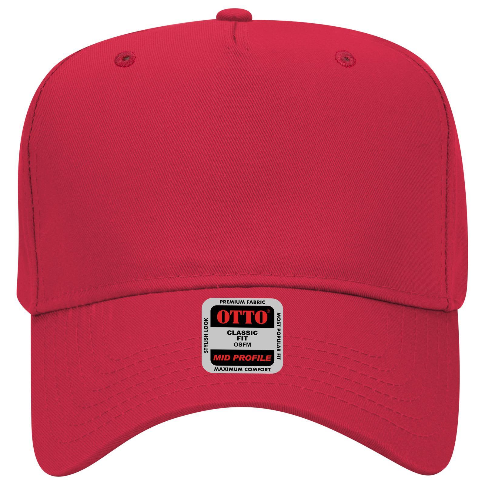 5 Panel Mid Crown Baseball Cap