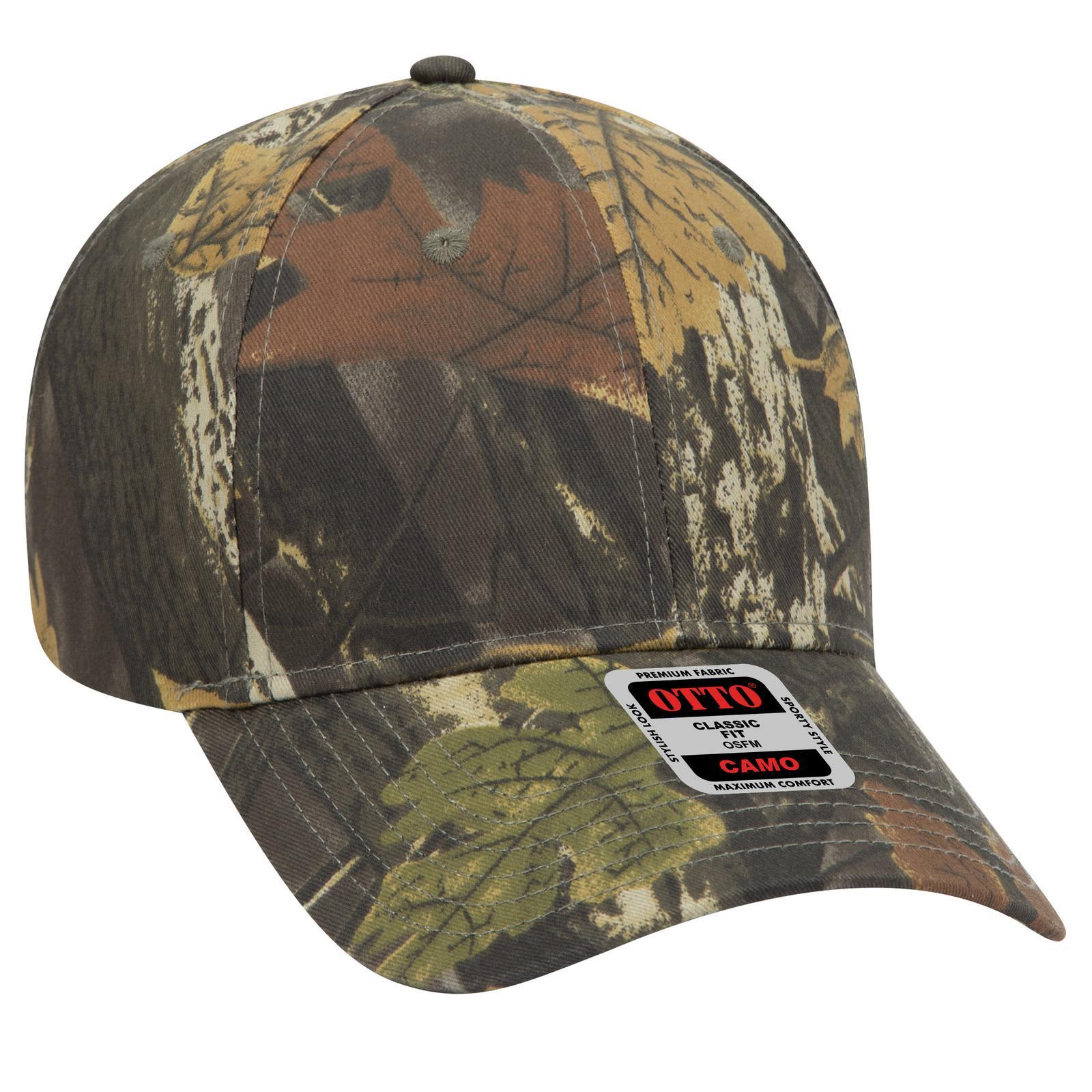 Camo 6 Panel Low Profile Baseball Cap Camo